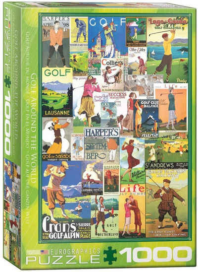 empireposter Puzzle Vintage Werbeposter Golf-Sport - 1000 Teile Puzzle im Format 68x48 cm, Puzzleteile