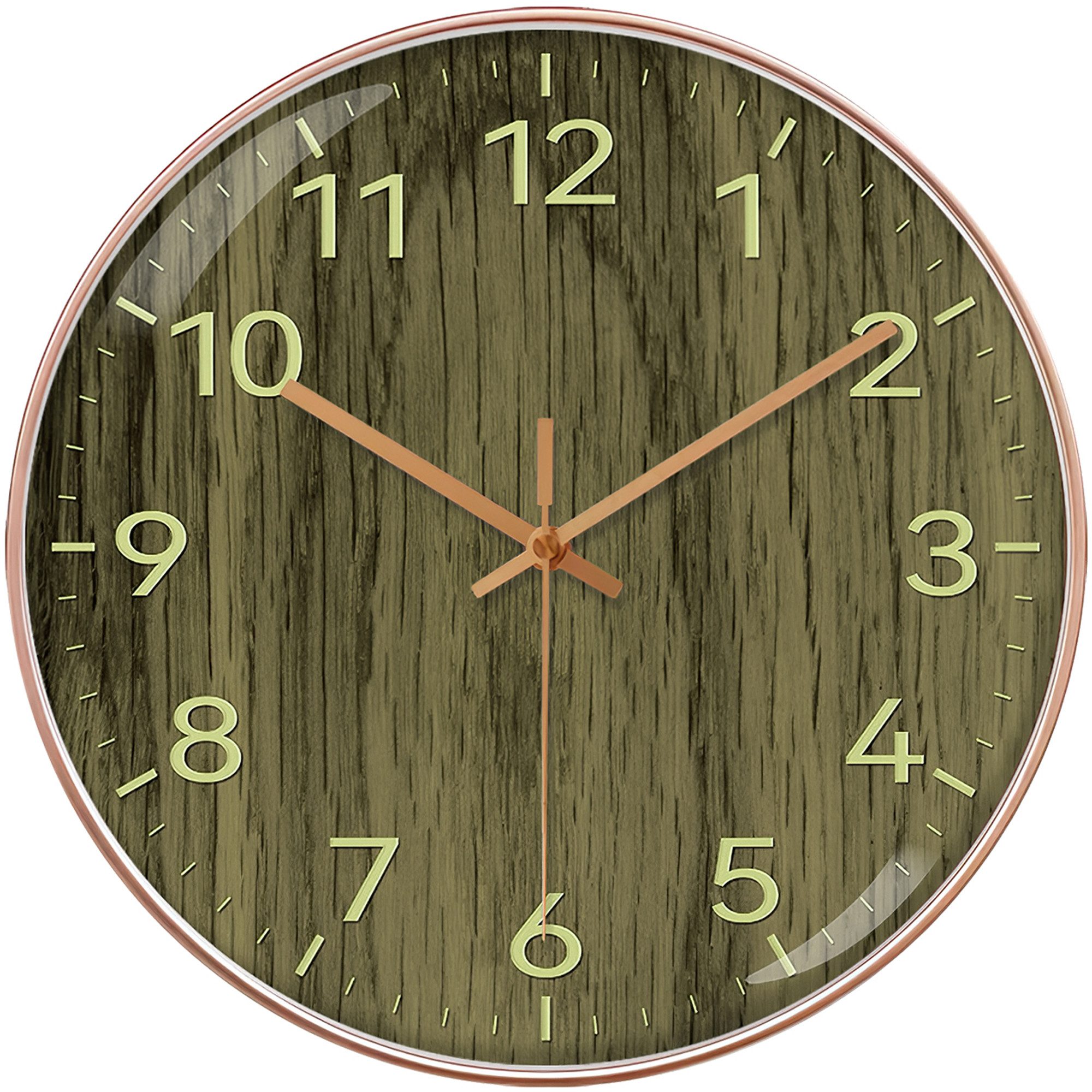 Luckice Wanduhr Analoge Funk-Wanduhr,12 Zoll 30cm,Minimalistischer Stil (Zi günstig online kaufen