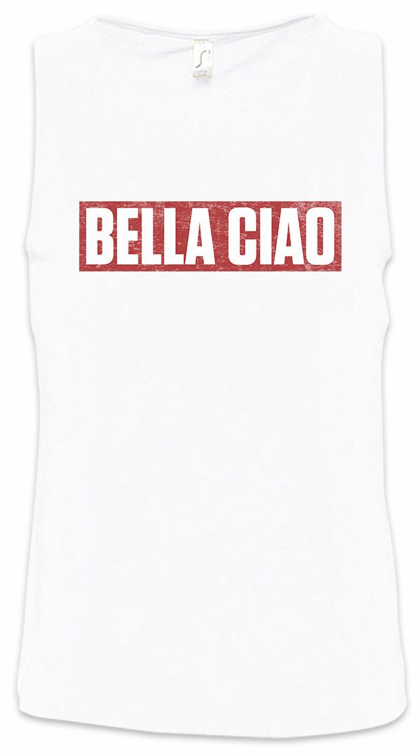 Urban Backwoods Tanktop Bella Ciao Ärmelloses T-Shirt Bank Money Cash Überfall Professor Casa Heist Robbery Crime De