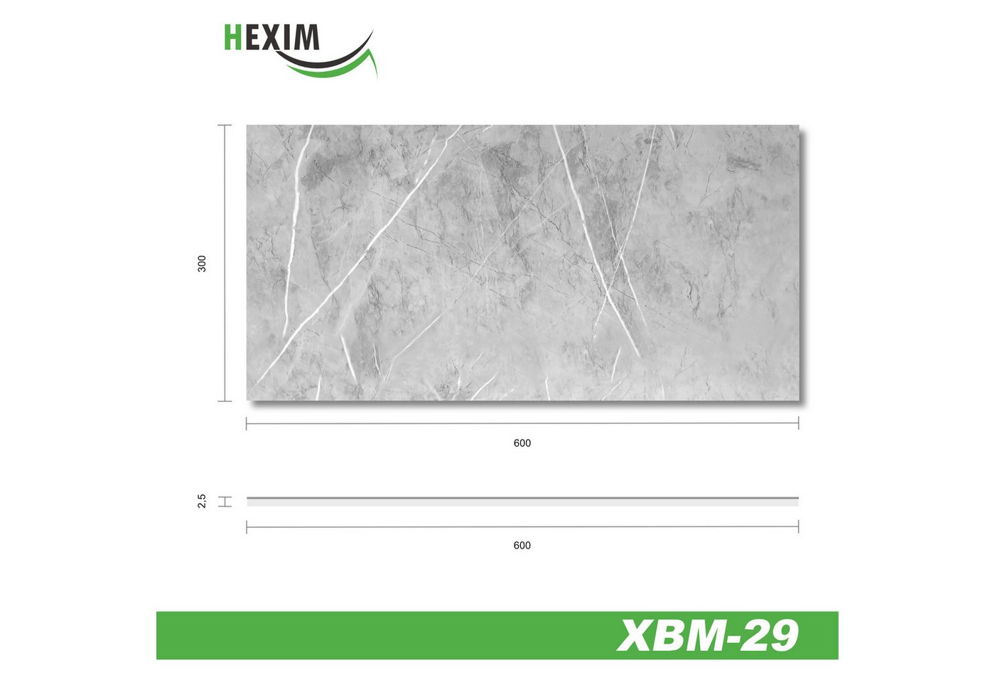 Thumbnail - Hexim Wandpaneel, (Wandverkleidung Marmor Optik 0,9 m² - Selbstklebende Wandpaneele aus Kunststoff - Rückwand Steintapet...