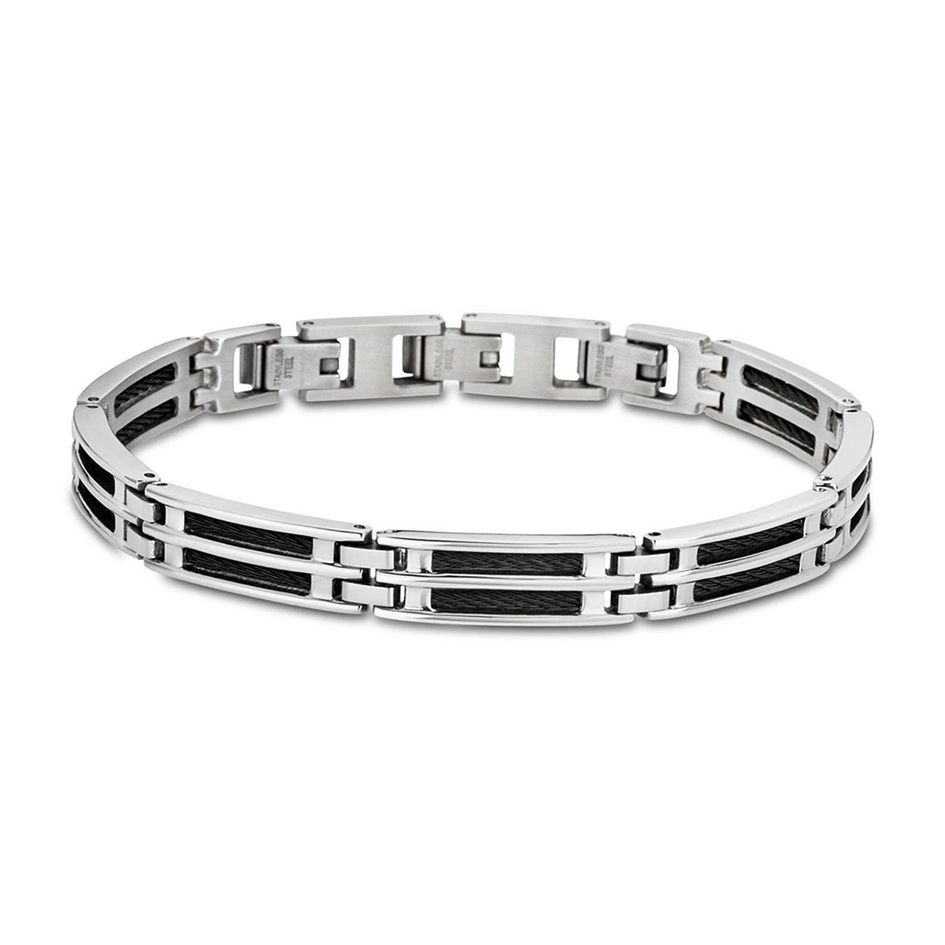 Lotus Style Edelstahlarmband Lotus Style Armband schwarz LS1800-2/1 (Armband), Armbänder für Herren Edelstahl (Stainless Steel)