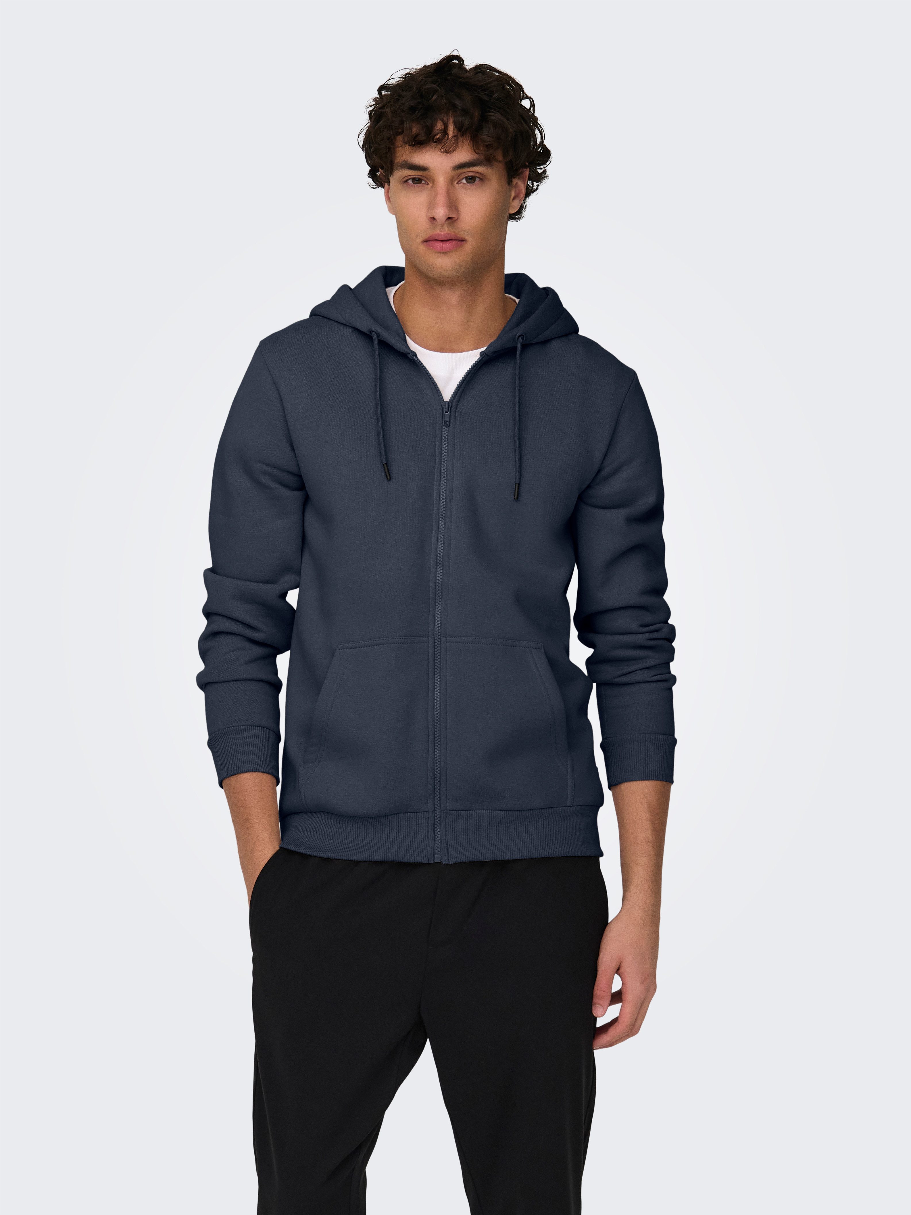 ONLY & SONS Kapuzensweatjacke ONSCERES ZIP THR. HOODIE SWEAT NOOS günstig online kaufen