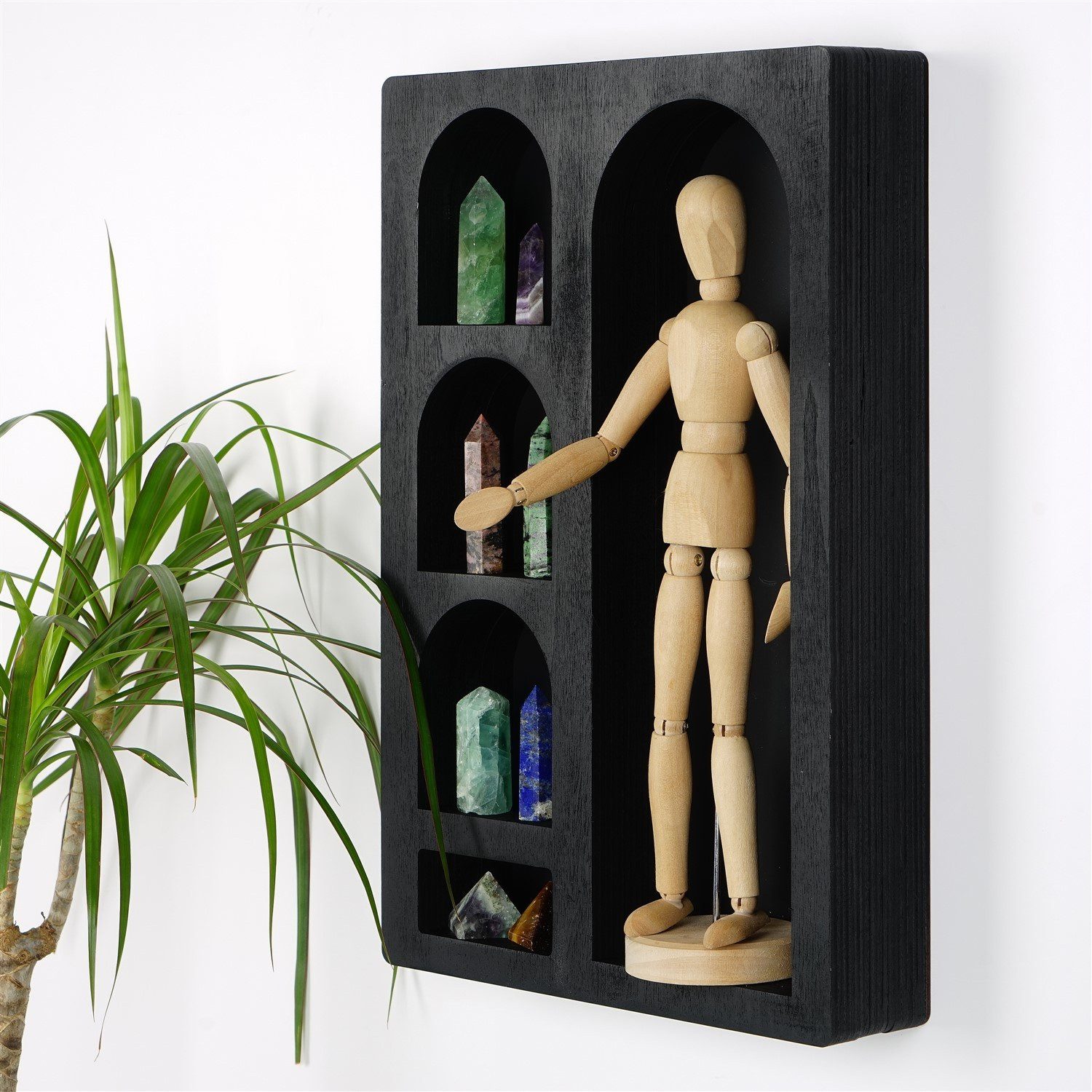 Skye Decor Wandregal 100% SOLID WOOD, 40 cm x 6 cm x 26 cm L1934