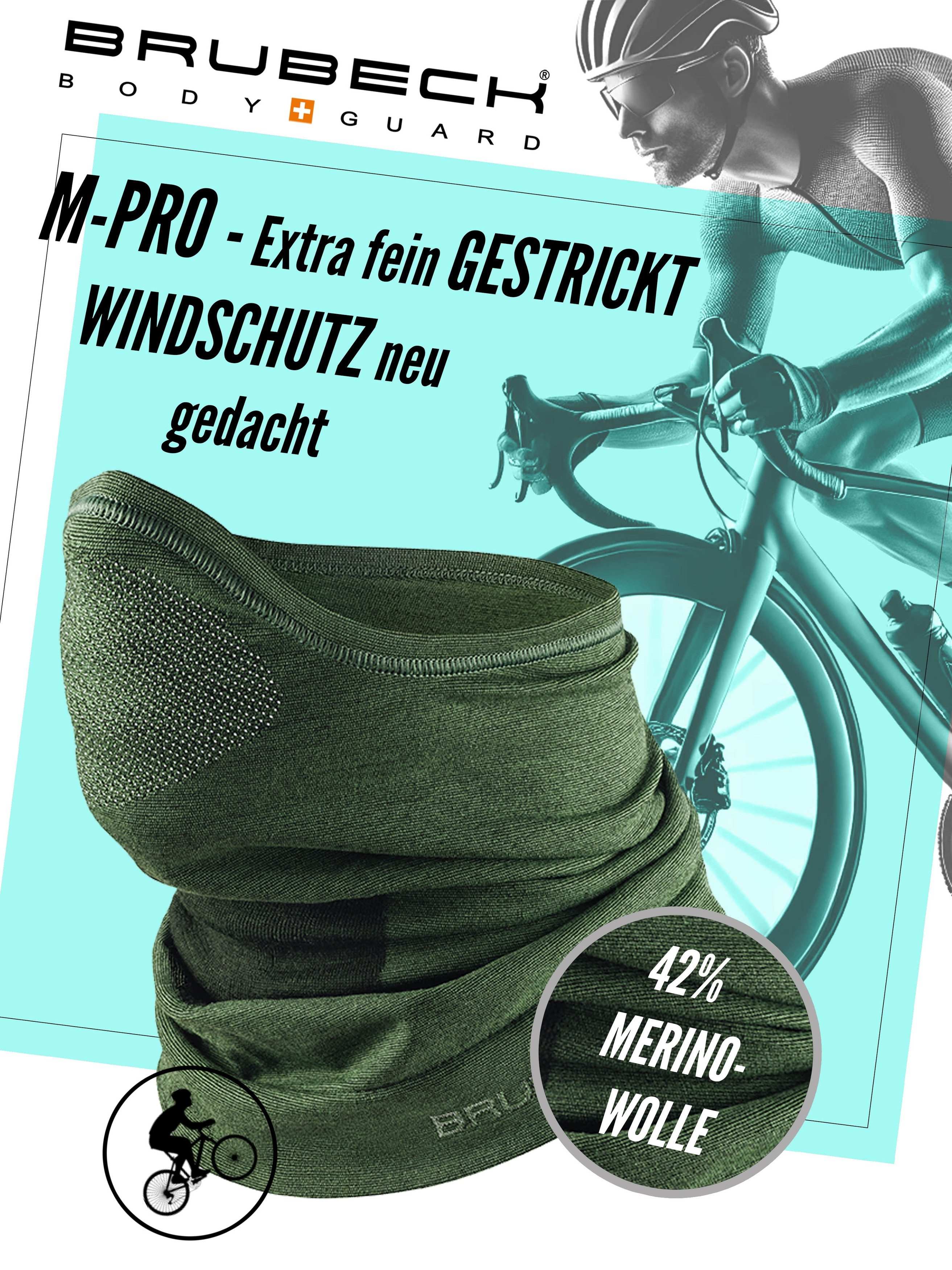 BRUBECK Sturmhaube Merino Halbmaske M-PRO – leichter Outdoor-Gesichtsschutz günstig online kaufen