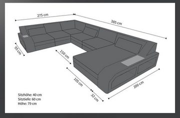 Sofa Dreams Gartenlounge-Set Matera XXL, (Gartenmöbel, Rattan-Sofa), inkl. Auflagen und LED RGB Licht