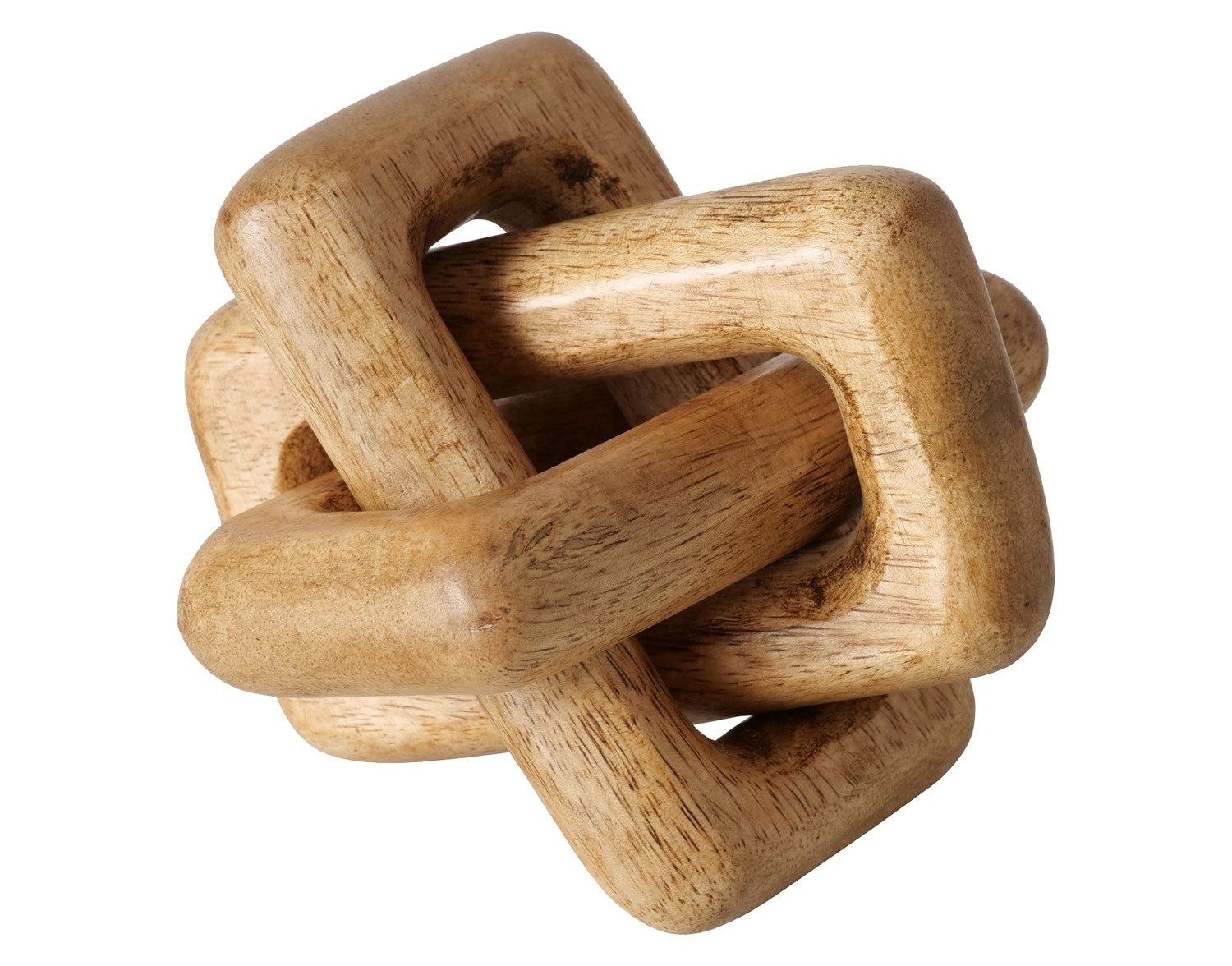 Dekoobjekt SUAL, 20 x 20 cm, Braun, Mangoholz