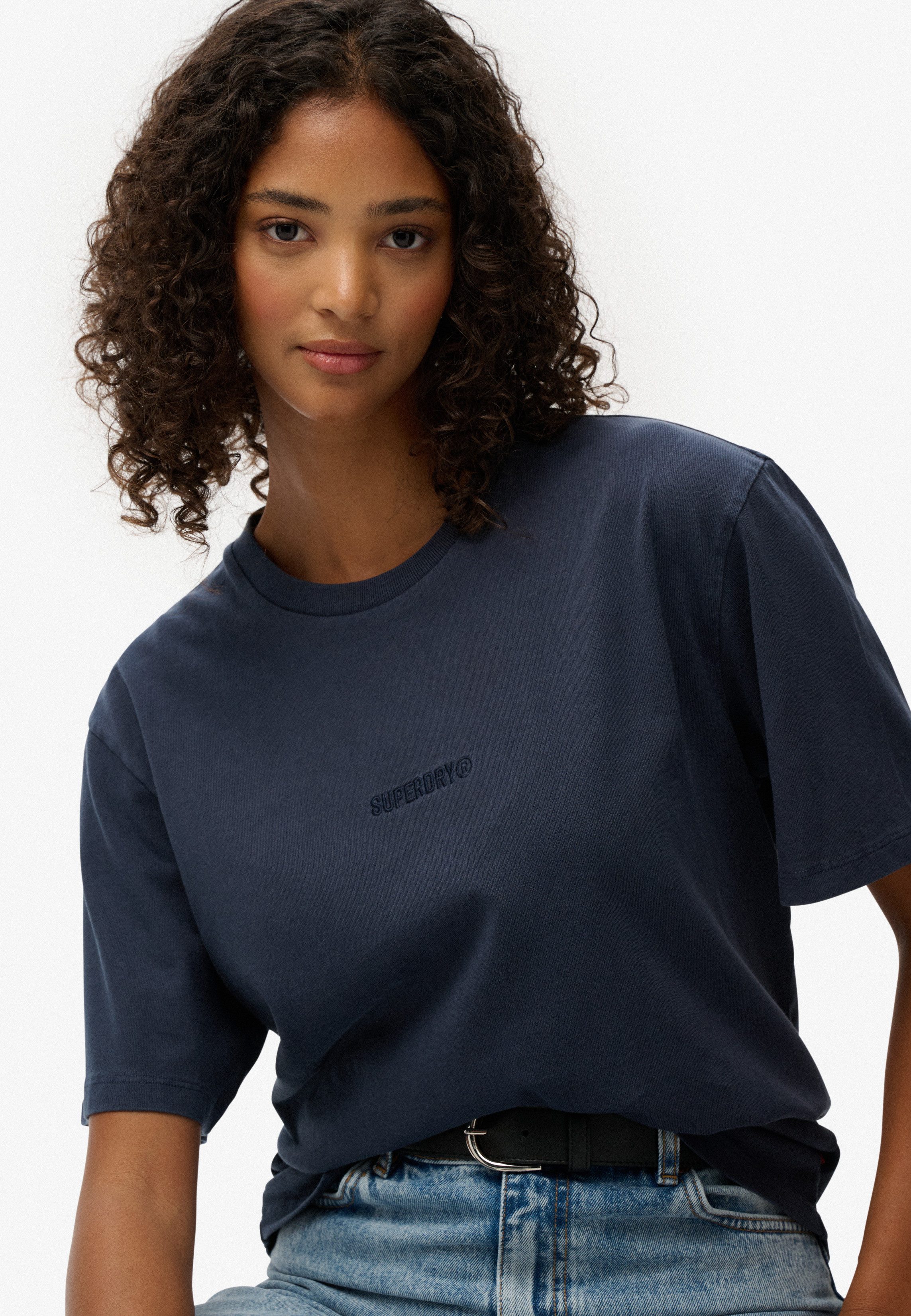 Superdry Rundhalsshirt MICRO LOGO T SHIRT günstig online kaufen