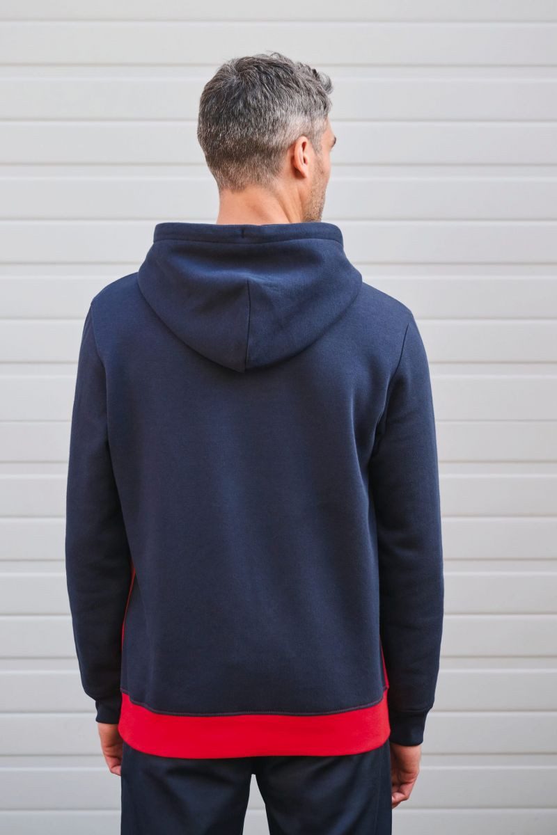 Kariban Kapuzenpullover Dreifarbiges Kapuzensweatshirt, Unisex