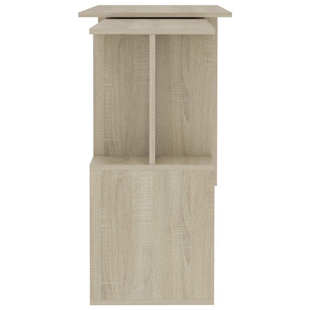 furnicato Sonoma-Eiche cm Schreibtisch 200x50x76 Holzwerkstoff Eckschreibtisch