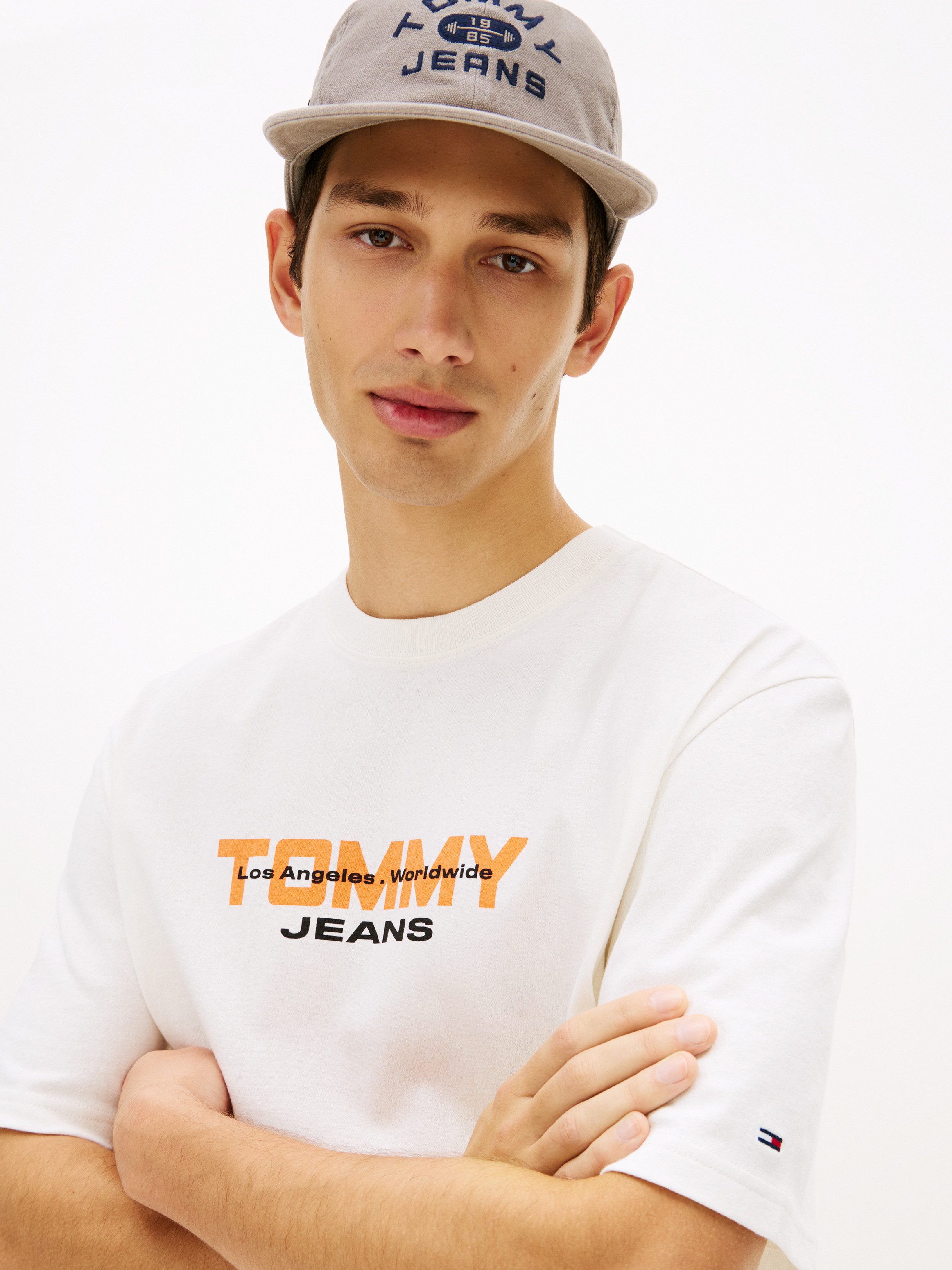 Tommy Jeans T-Shirt TJM 90S BLOCK Relaxed fit mit Rundhalsausschnitt