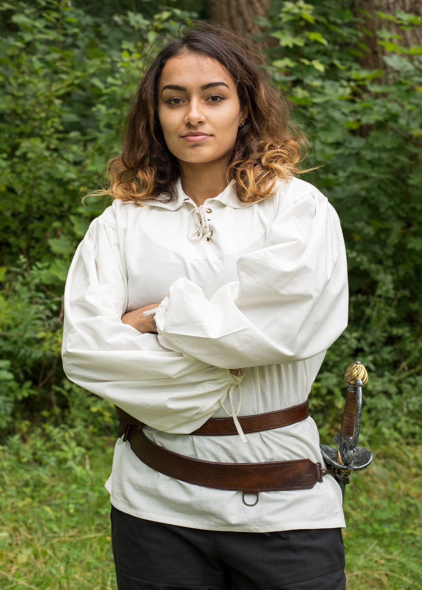 Epic Armoury Kostüm Epic Armoury Schwertgürtel, braun, Gr. L/XL