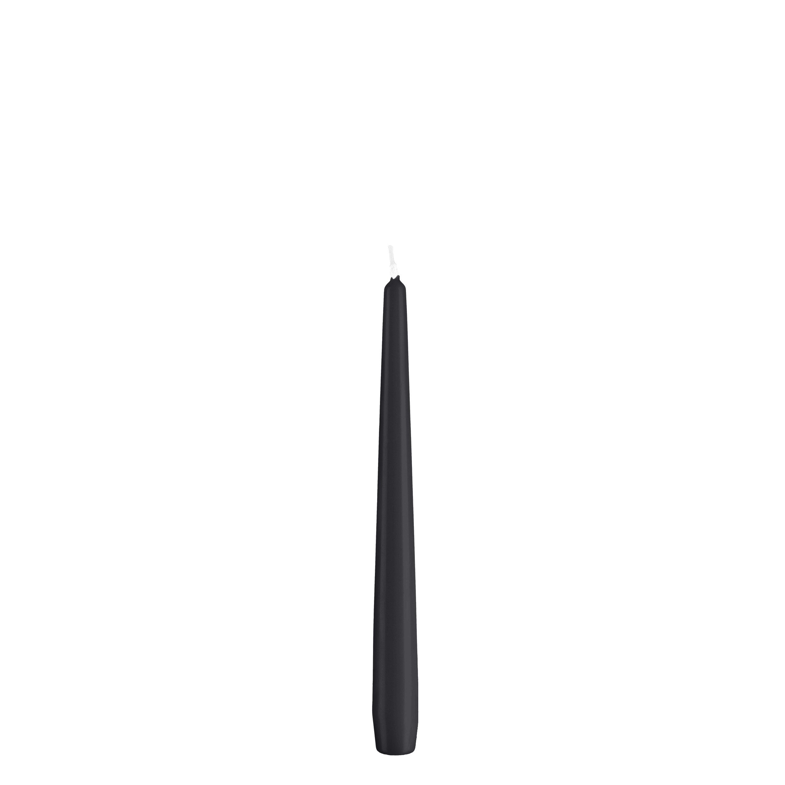 Kopschitz Kerzen Spitzkerze Spitzkerzen Schwarz 240 x Ø 23 mm, 12 Stück