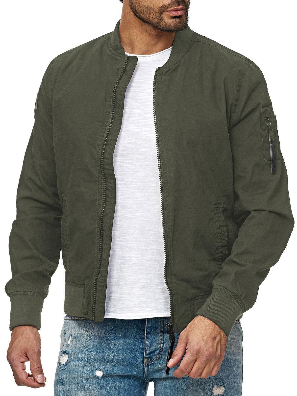 RedBridge Softshelljacke Premium Übergangsjacke Hochwertige Khaki Baumwolle