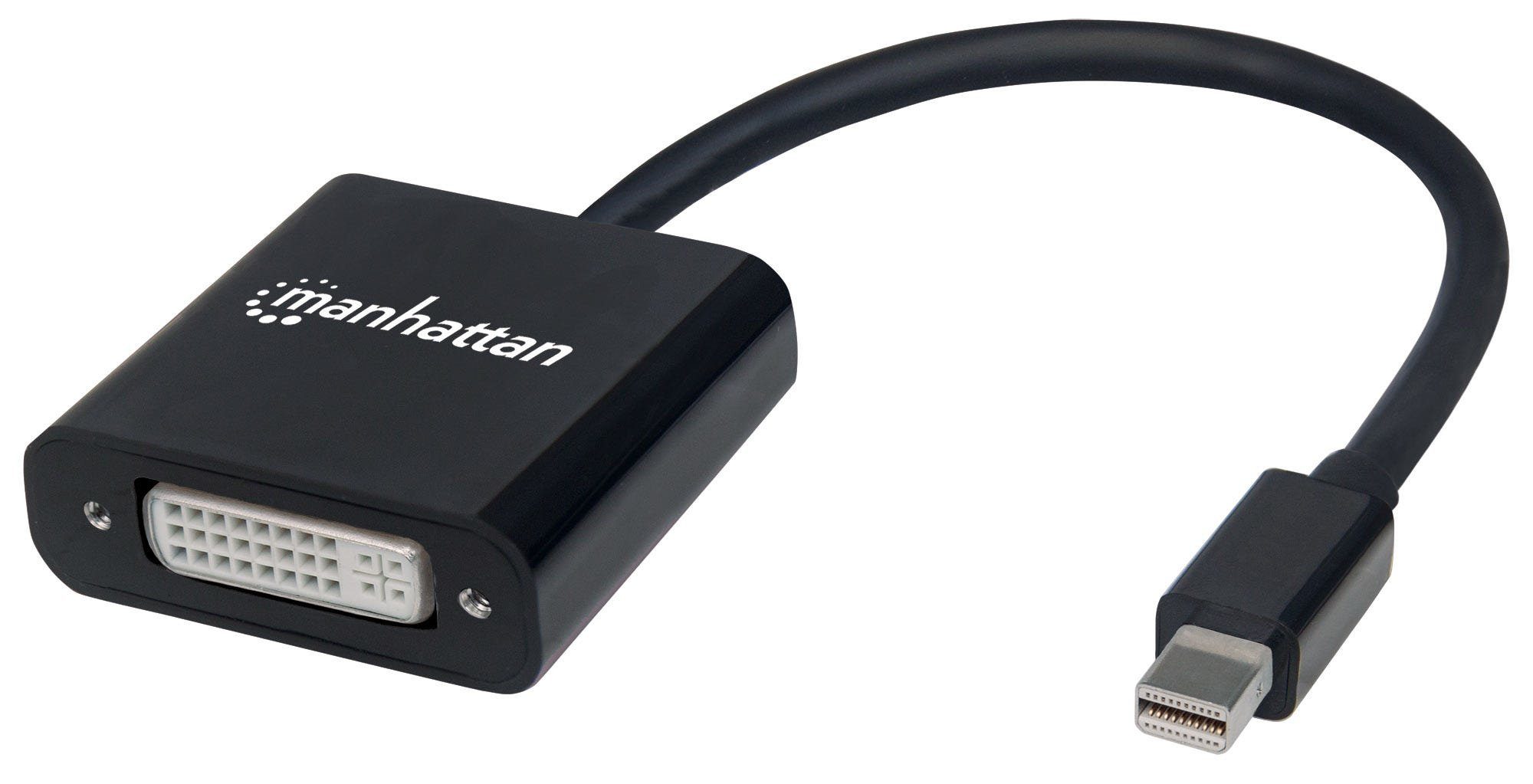 MANHATTAN Klemmen Manhattan Aktiver Mini-DisplayPort auf DVI-I-Adapter 4K@30HZ | Klemmen