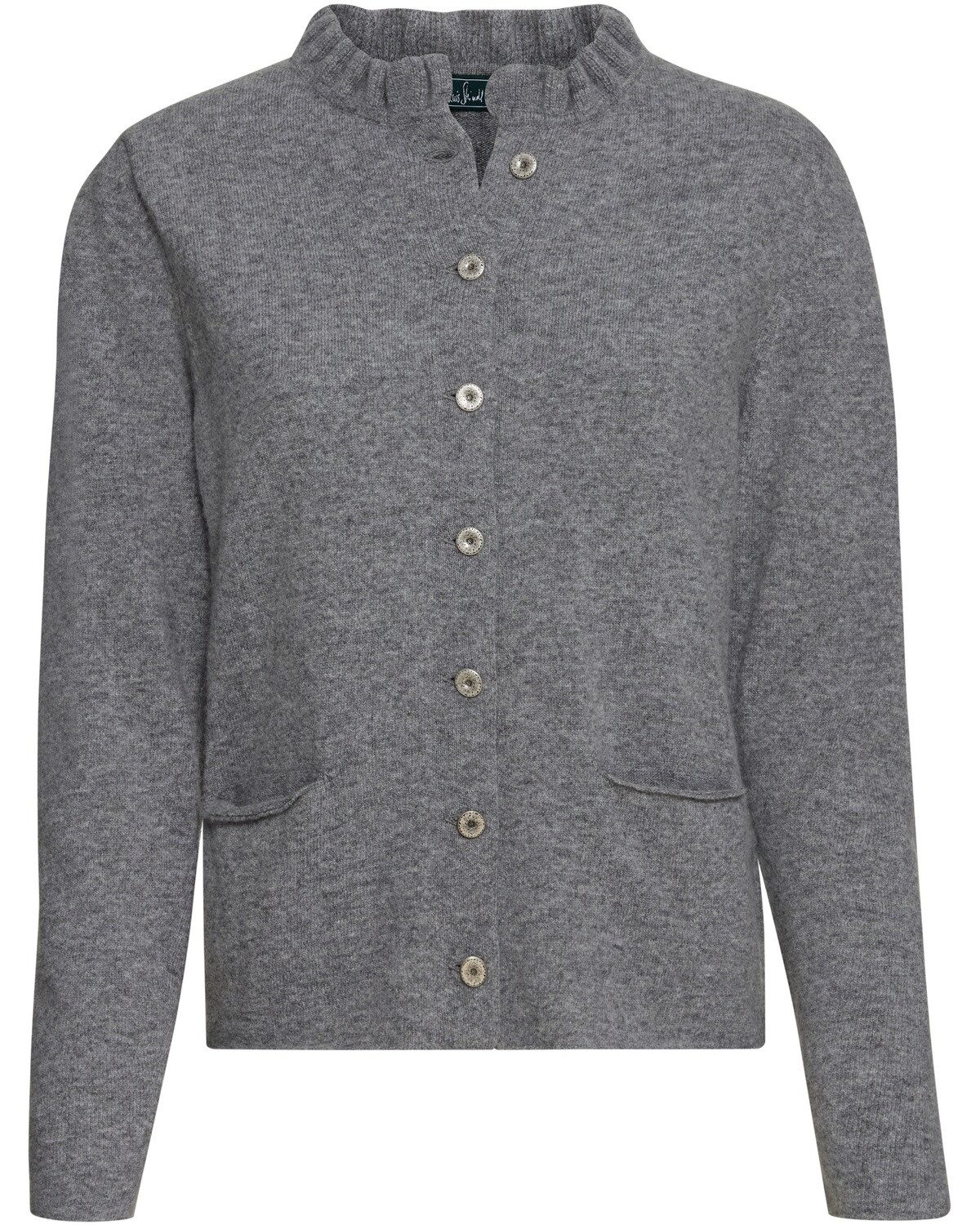 Luis Steindl Strickjacke Strickjacke mit Rüschenkragen