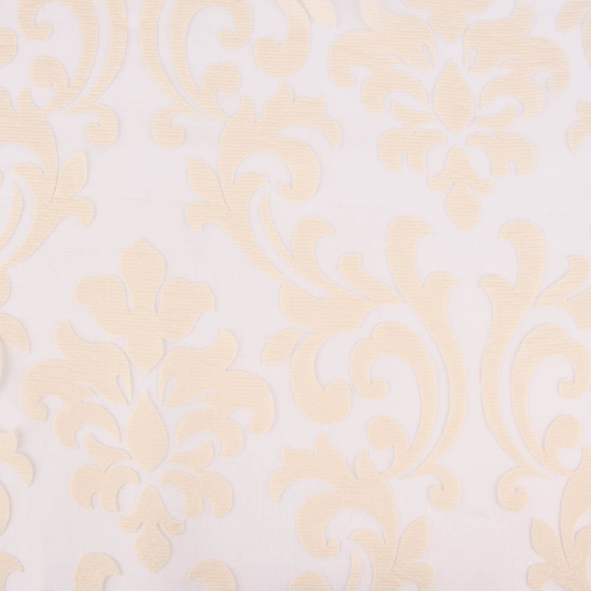 Meterware Viskose, Dali Rasch Ausbrenner beige Stores überbreit Ornamente Textil halbtransparent, 280cm,