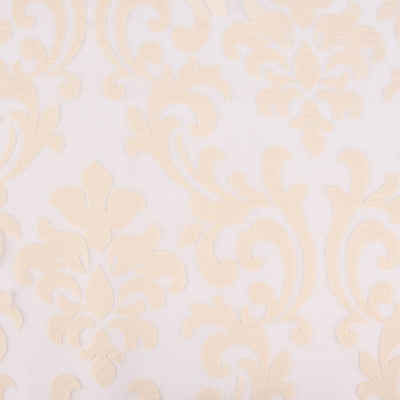 Meterware Rasch Textil Stores Ausbrenner Dali Ornamente beige 280cm, halbtransparent, Viskose, überbreit