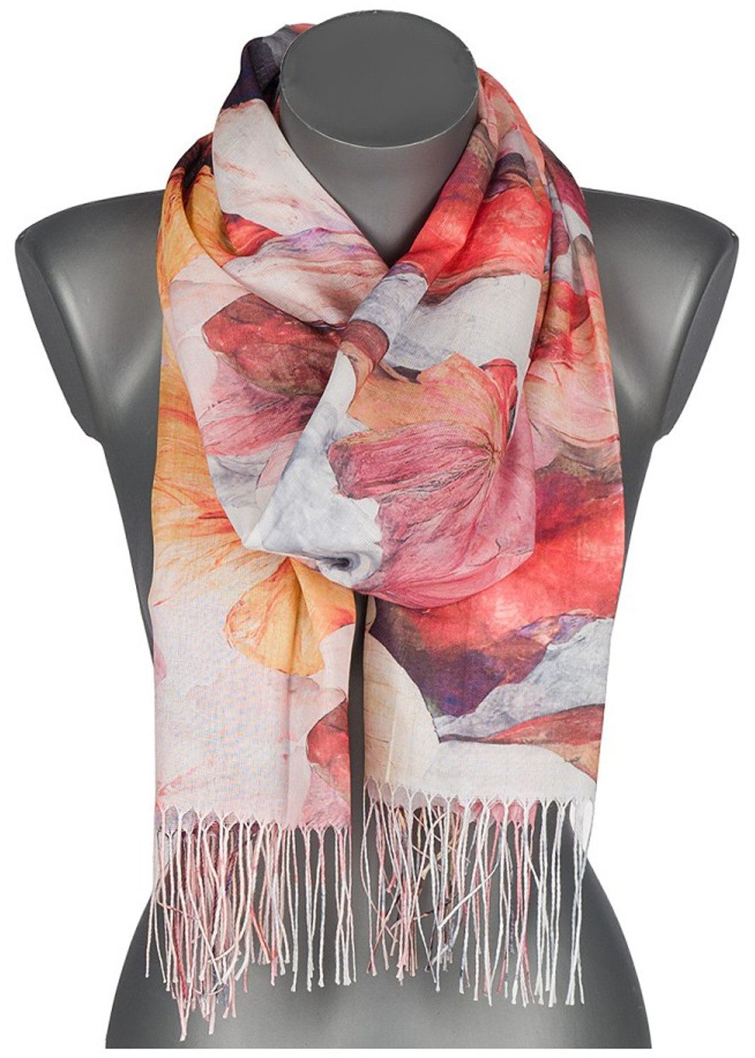 chic4home Schal Color Flow, (1-St. 1-teilig), sommerlicher Damen Schal mit buntem Muster