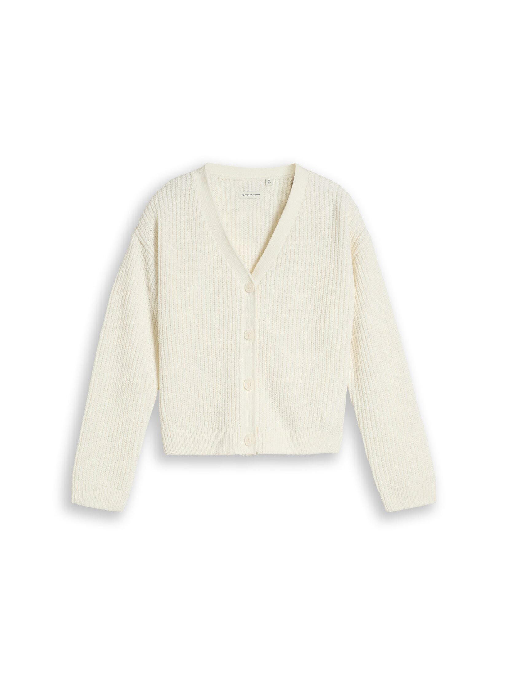 TOM TAILOR Cardigan Pullover & Strickjacken Cropped Cardigan mit V-Ausschnitt