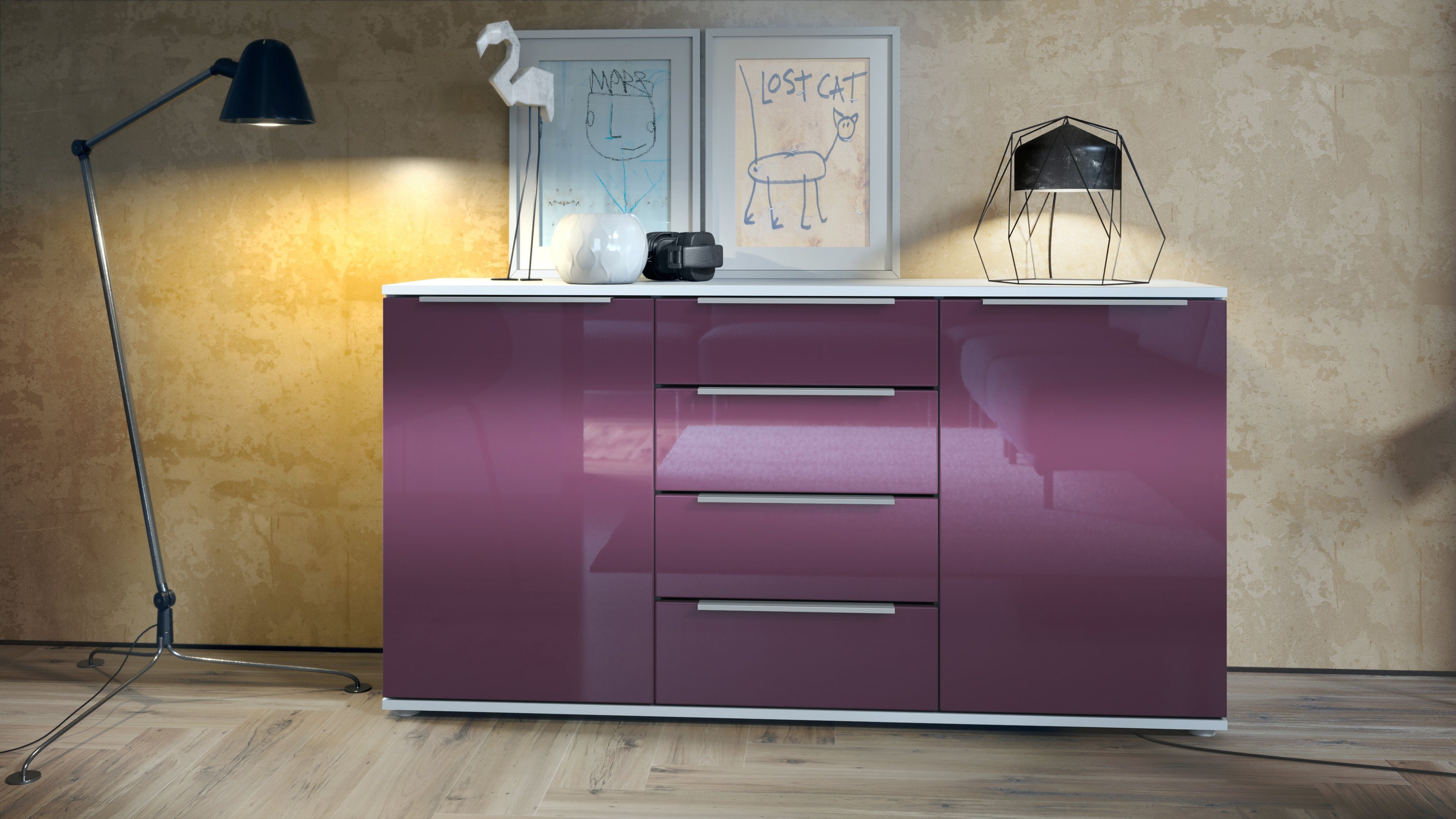 Vladon Sideboard Linio (Anrichte, mit 2 günstig online kaufen