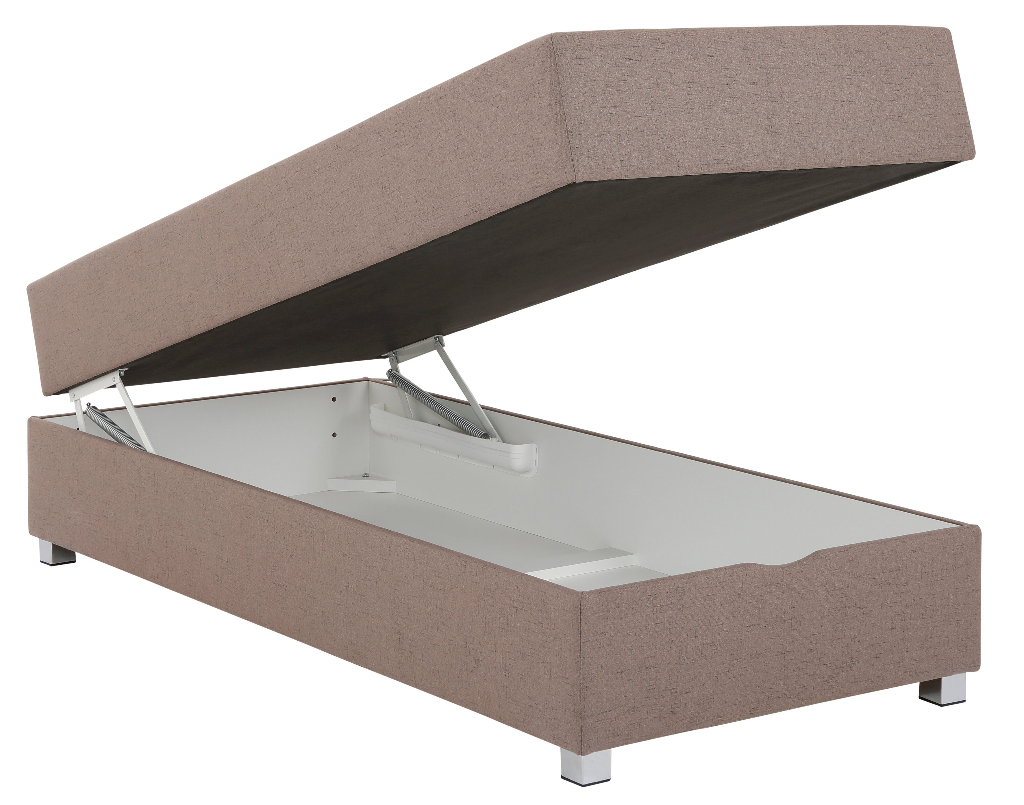 INOSIGN Boxbett ohne Breiten - ideal in hellbraun für Dachschrägen; Kopfteil mit Alexis, 4 Räume