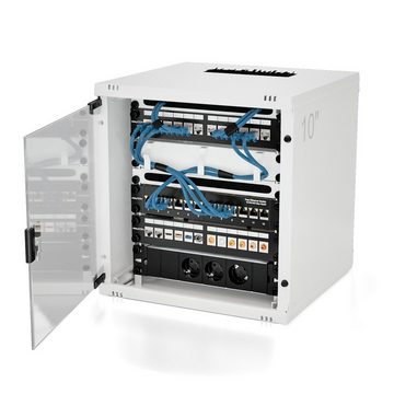 deleyCON deleyCON 20x M6 Käfigmuttern Schrauben Set für Netzwerkschränke & Netzwerk-Patch-Panel