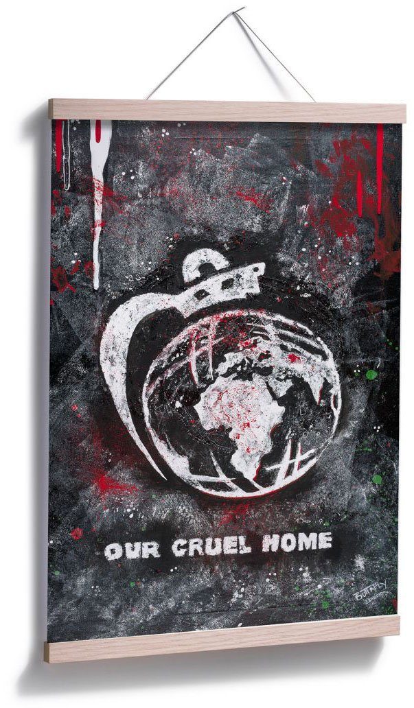 Wall-Art Poster Our Cruel St), (1 World, Schriftzug Wandbild, Bild, Poster, Wandposter