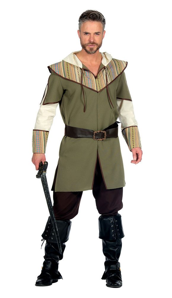 Karneval-Klamotten Kostüm Knecht Kostüm Herren Mittelalter Bauer, Männer Kostüm Mittelalter Partnerkostüm hochwertig Karneval Fasching