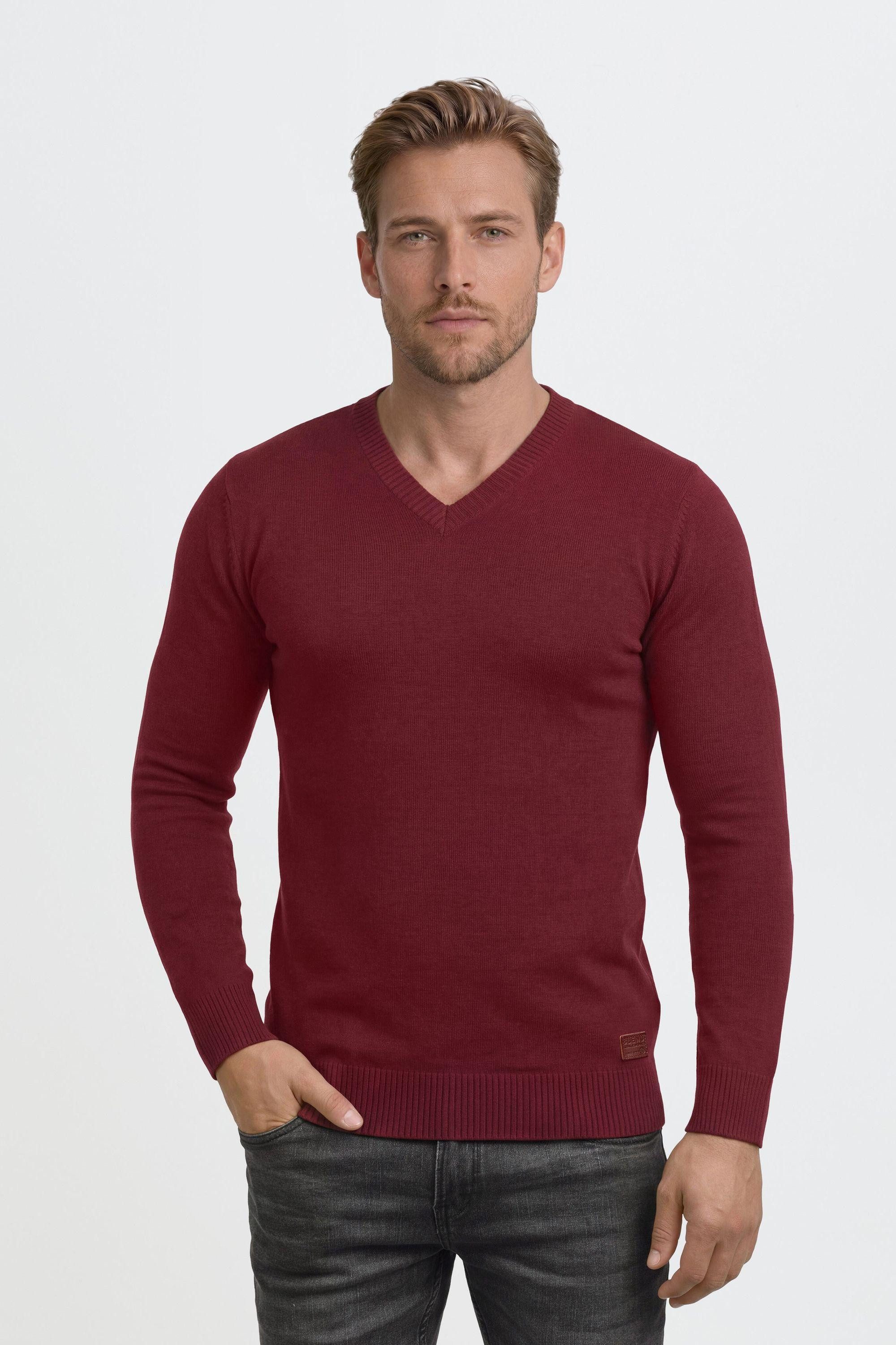 Blend Strickpullover BHLasse Feinstrickpullover mit aufgestickten Ellenbogenpatches
