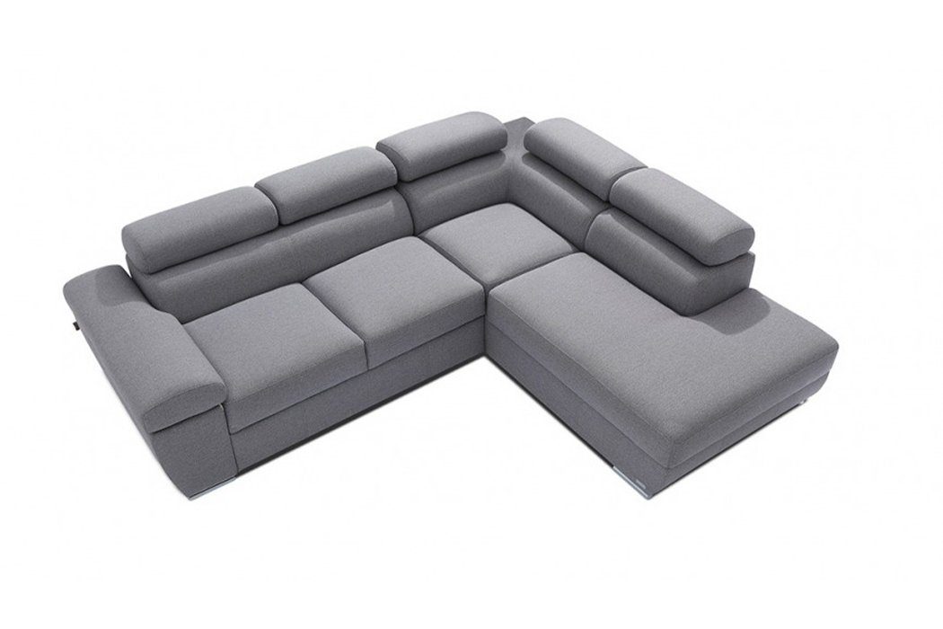 JVmoebel Ecksofa Bettkasten L-Form Couch, Europe Bettfunktion Made Ecksofa in Stoff