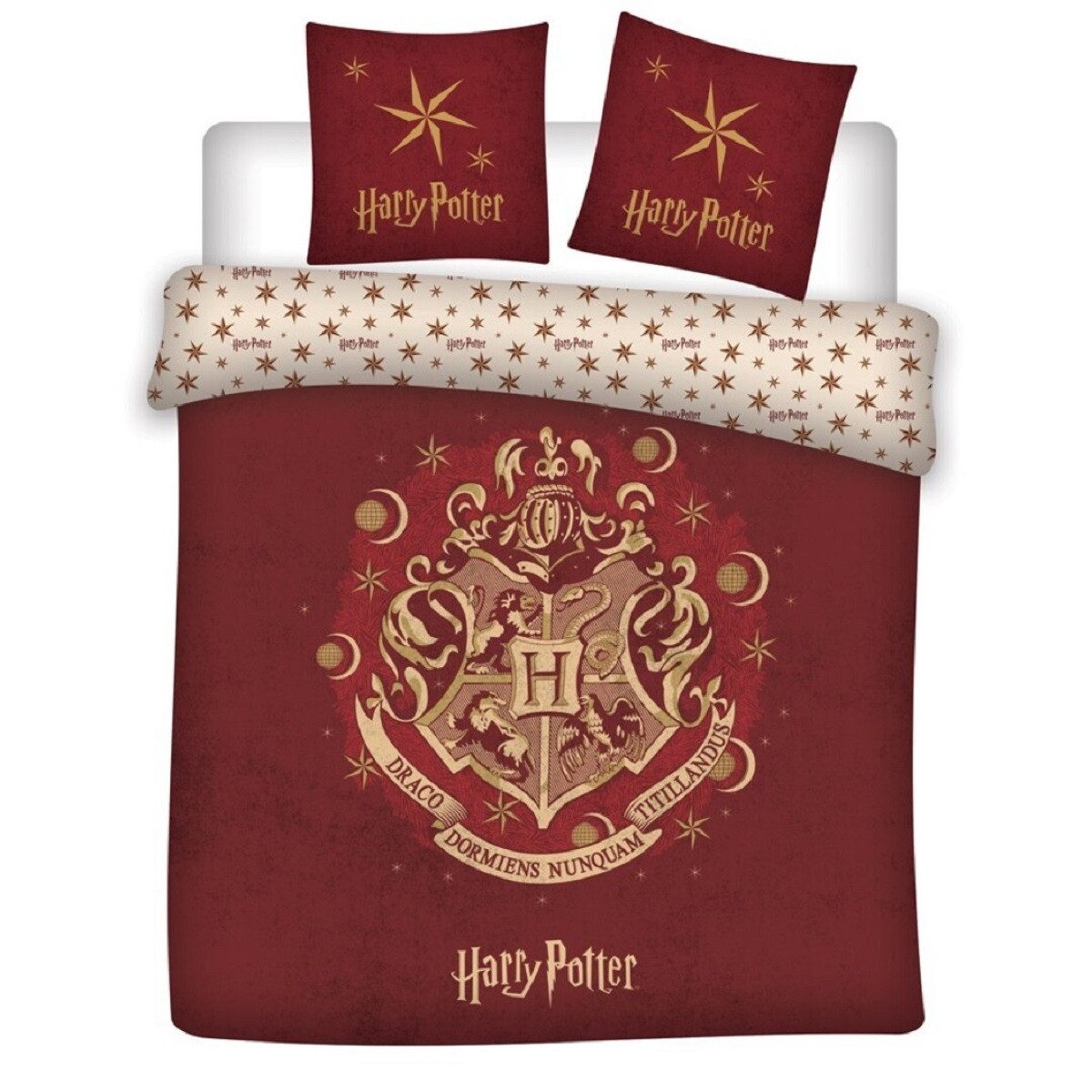 Harry Potter Bettwäsche -Set Decke & Kissenbezug 200x200 + 63x63 cm aus Mic günstig online kaufen