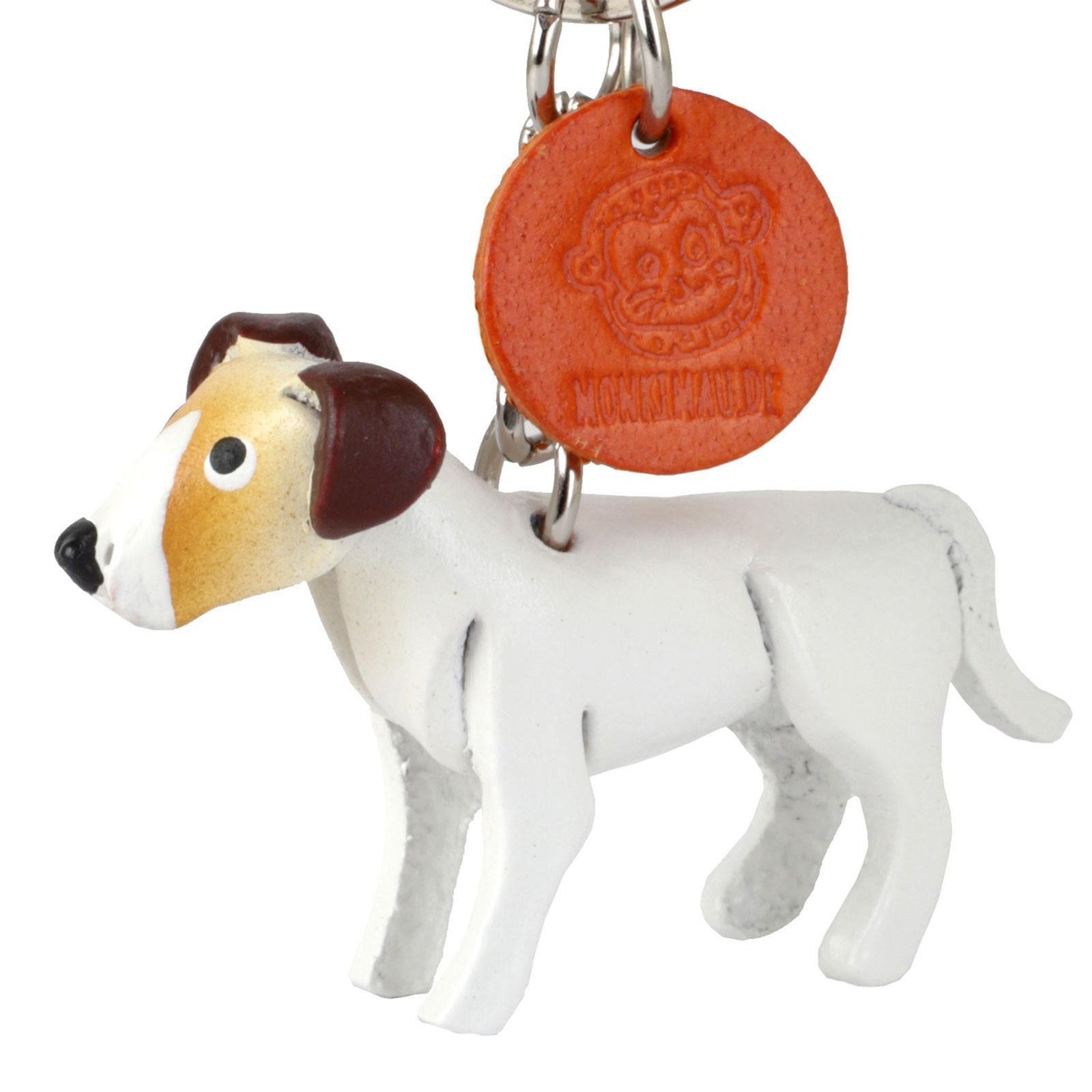 Ohrring-Set Jack Russell Terrier Schlüsselanhänger aus Leder