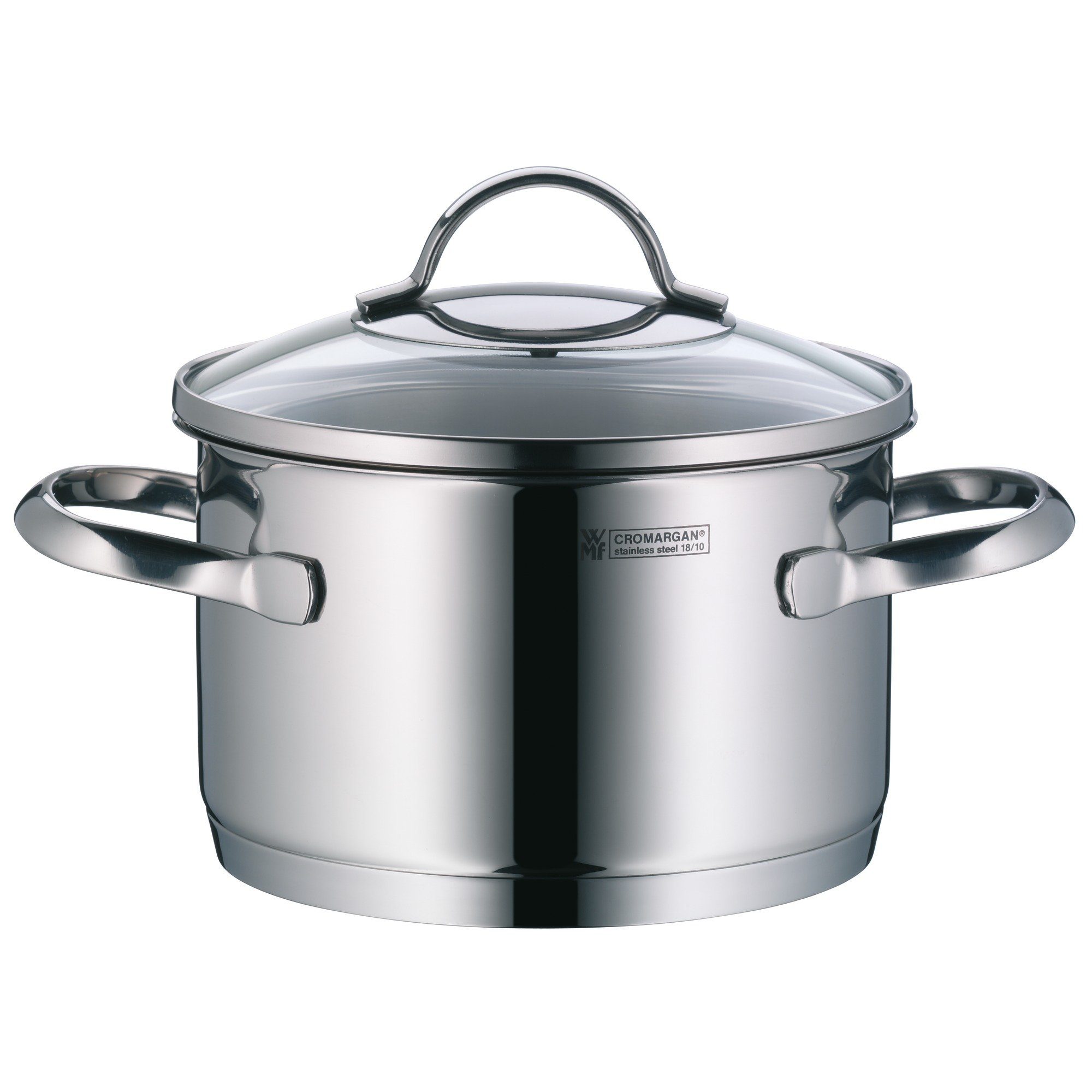 WMF Fleischtopf Provence Plus Kochtopf mit Deckel, 16 cm, Cromargan® Edelstahl rostfrei 18/10 (1x Fleischtopf mit Deckel 16 cm (Volumen 2,0l, Höhe 10,5 cm) - optimal für Herdplatten mit Ø 14,5 cm, 1-tlg., Fleischtopf mit Deckel 16 cm - optimal für Herdplatten mit Ø 14,5 cm), Provence Plus