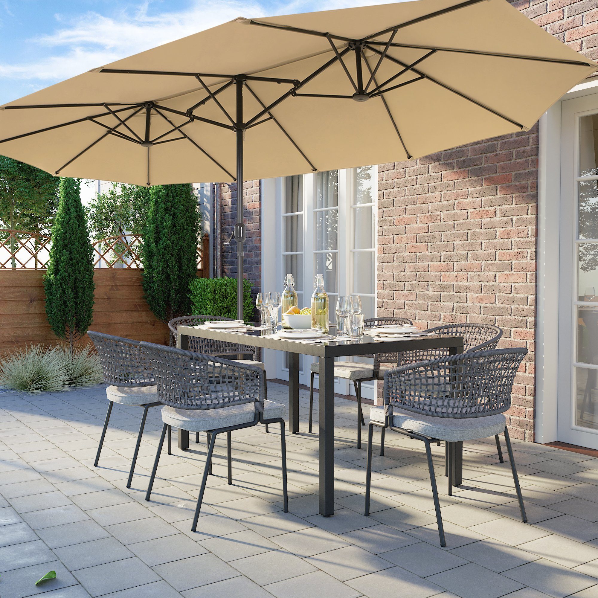 Garten Balkon Sonnenschirm