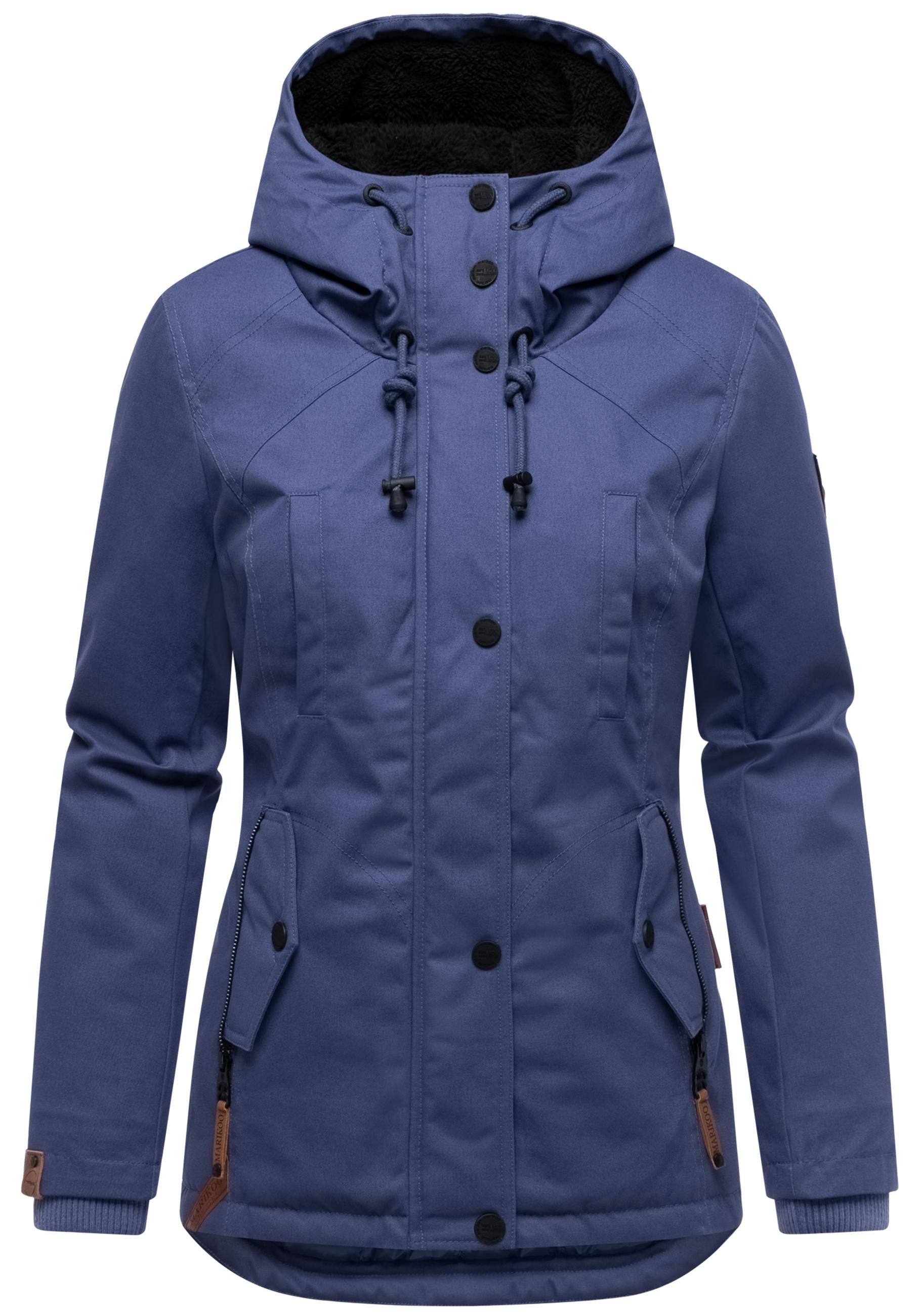 Marikoo Winterjacke Bikoo sportliche Damen Outdoor Baumwolljacke mit Kapuze günstig online kaufen