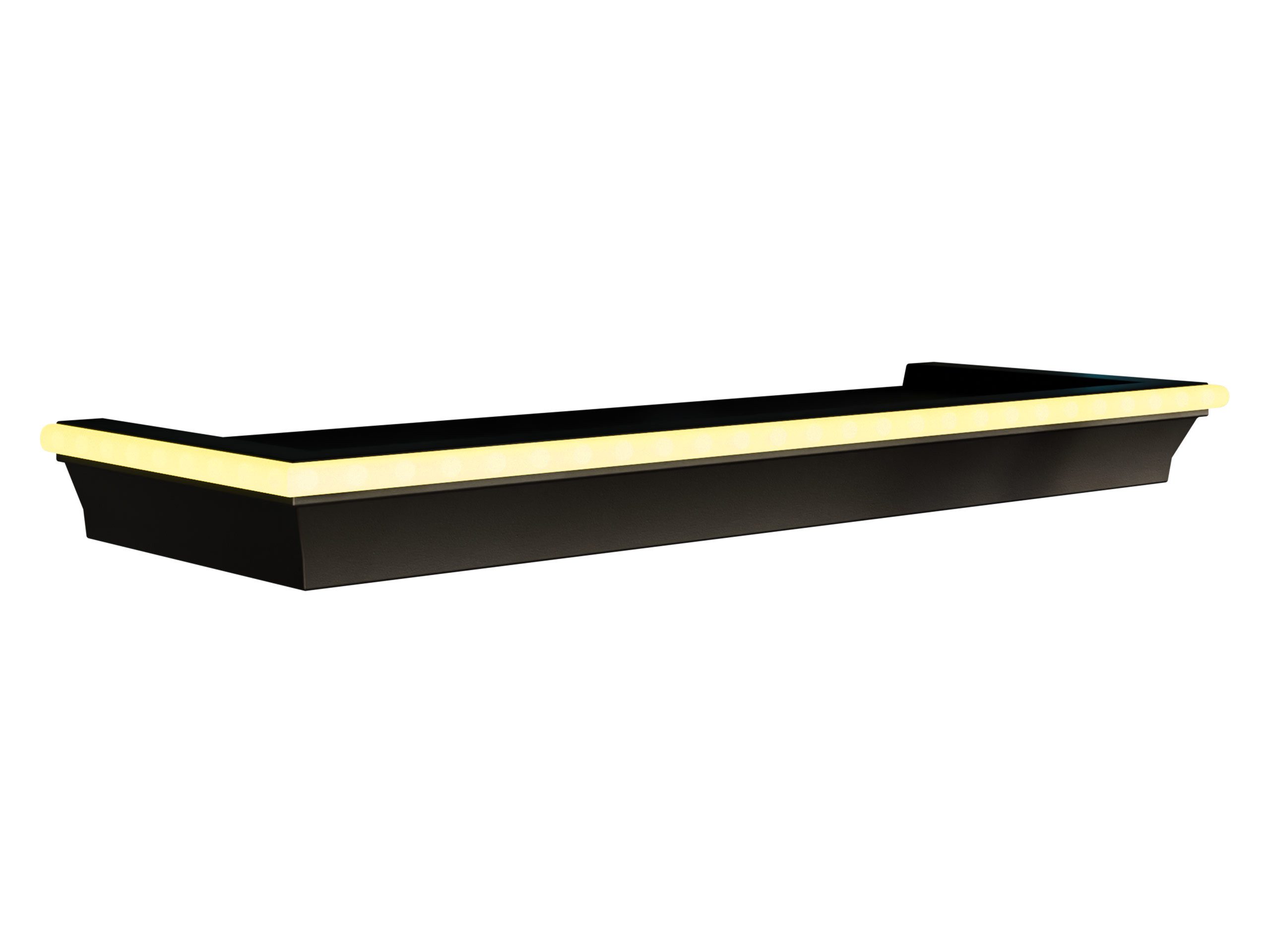 MIRJAN24 Wandregal Wrotyn, mit LED-Beleuchtung, 46x16x5 günstig online kaufen