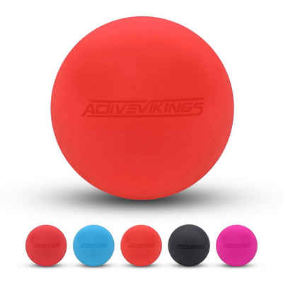 ActiveVikings Lacrosseball »ActiveVikings® Massage-Ball - Ideal gegen Verspannungen und perfekt für Selbstmassage - Lacrosse-Ball und Faszien-Ball für Frauen und Männer«, 6cm und passt überall rein, ideal um Faszien zu lockern