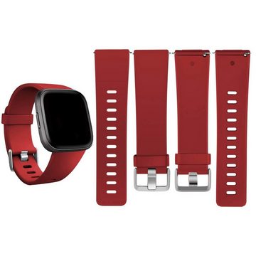 CoolGadget Smartwatch-Armband Fitnessarmband aus TPU / Silikon, für Fitbit Versa / Lite Sport Uhrenarmband Fitness Band Unisex Größe S