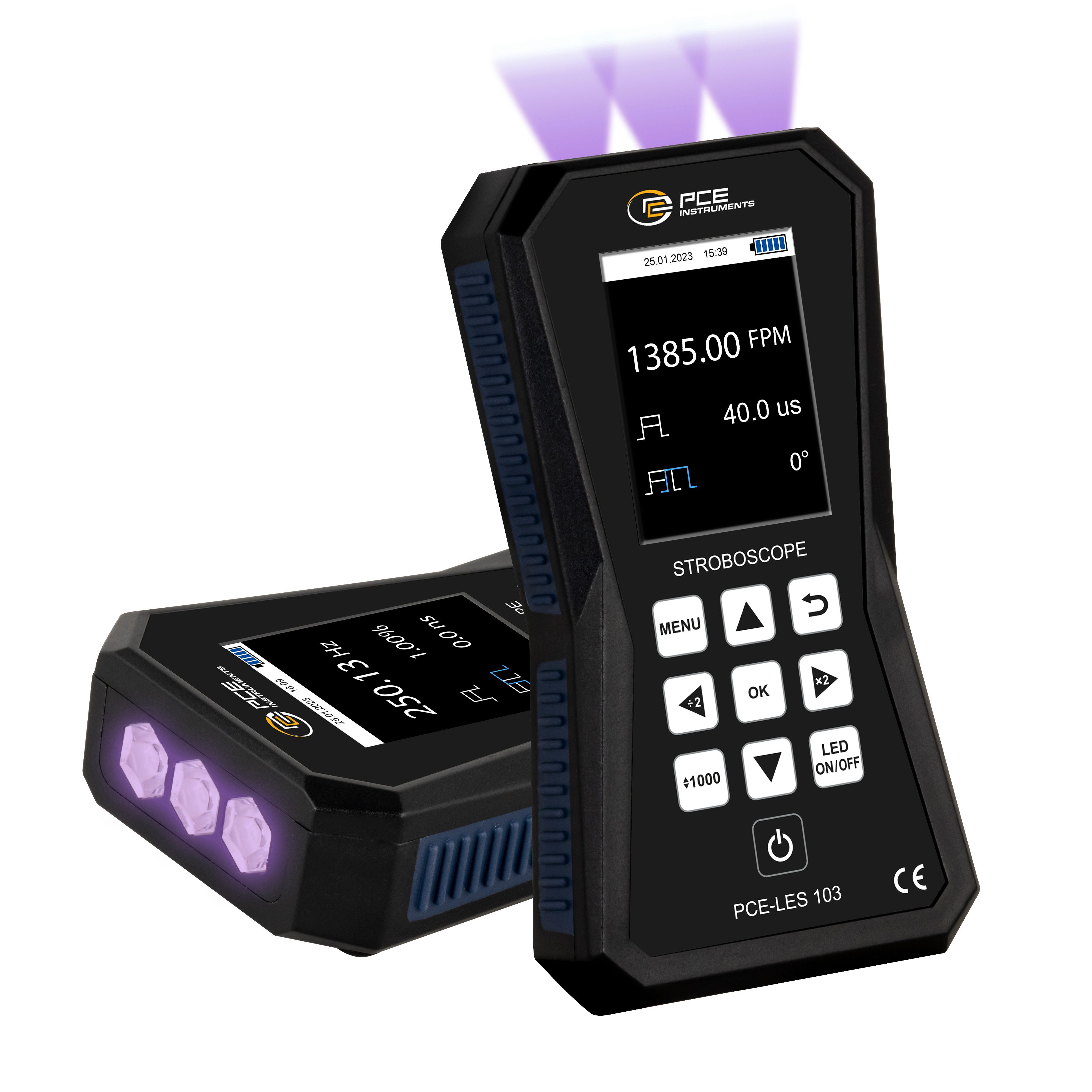 Außentemperaturanzeige PCE Instruments Stroboskop PCE-LES 103UV-385
