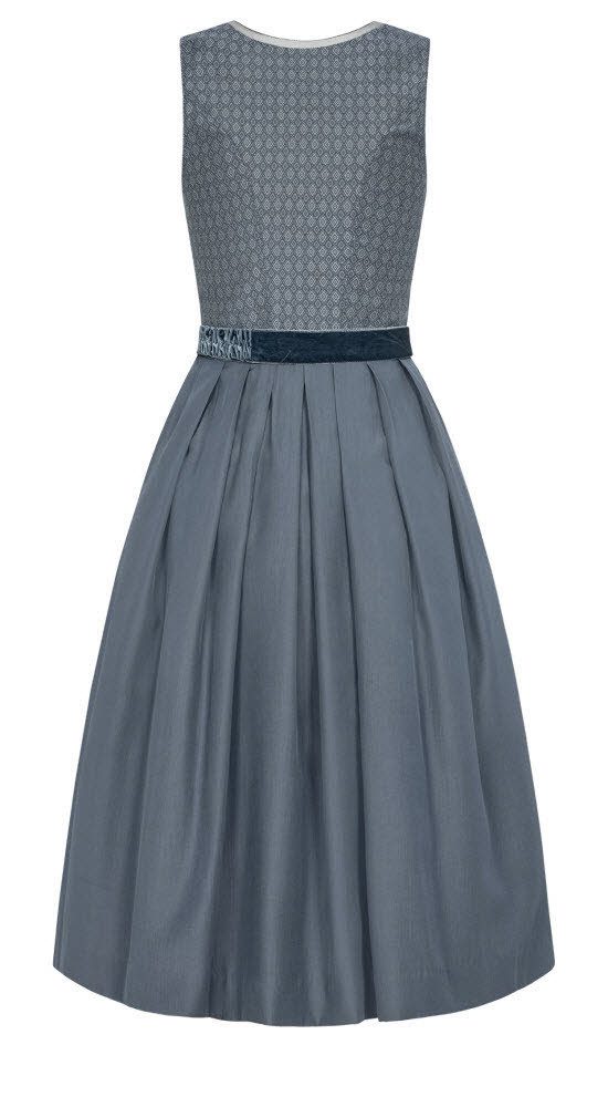 Nübler Dirndl Midi Dirndl Edda in Blau von Nübler günstig online kaufen