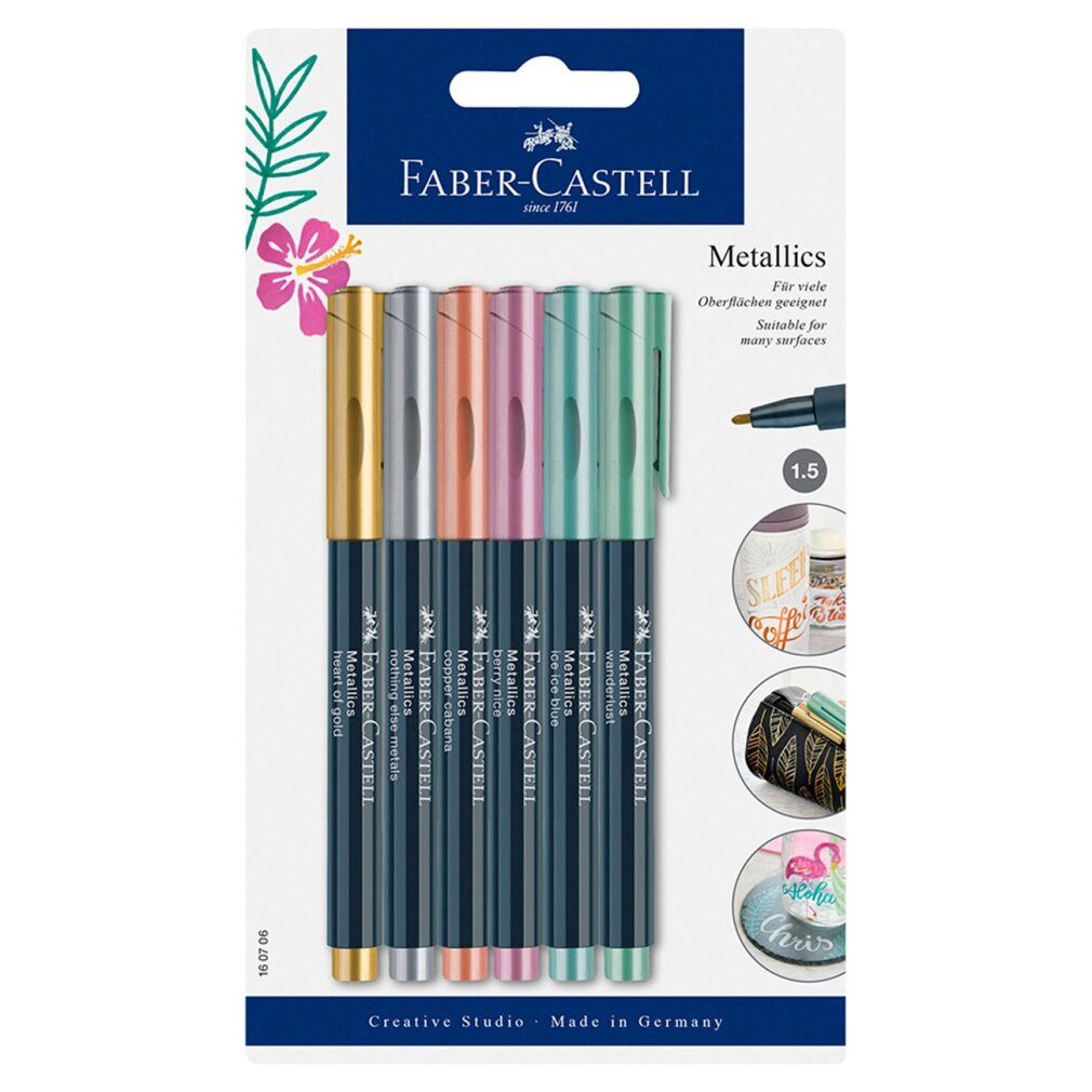 Faber-Castell Marker Permanentmarker farbsortiert 1,5 mm