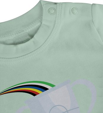 Shirtracer T-Shirt Pokal mit Jahreszahl 2024 2024 Fussball EM Fanartikel Baby