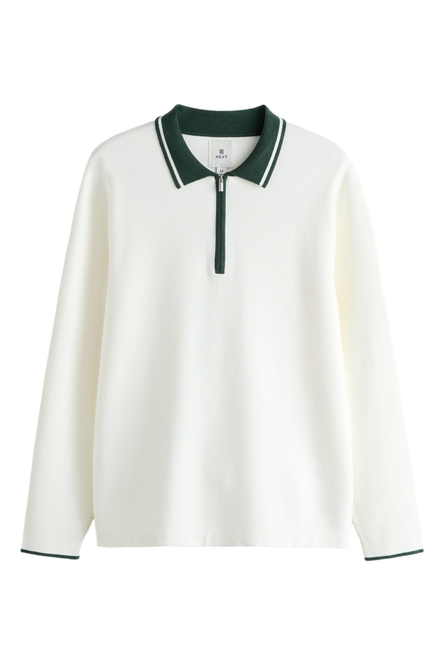 Poloshirt Regular Fit Langarm-Poloshirt mit Viertel-RV