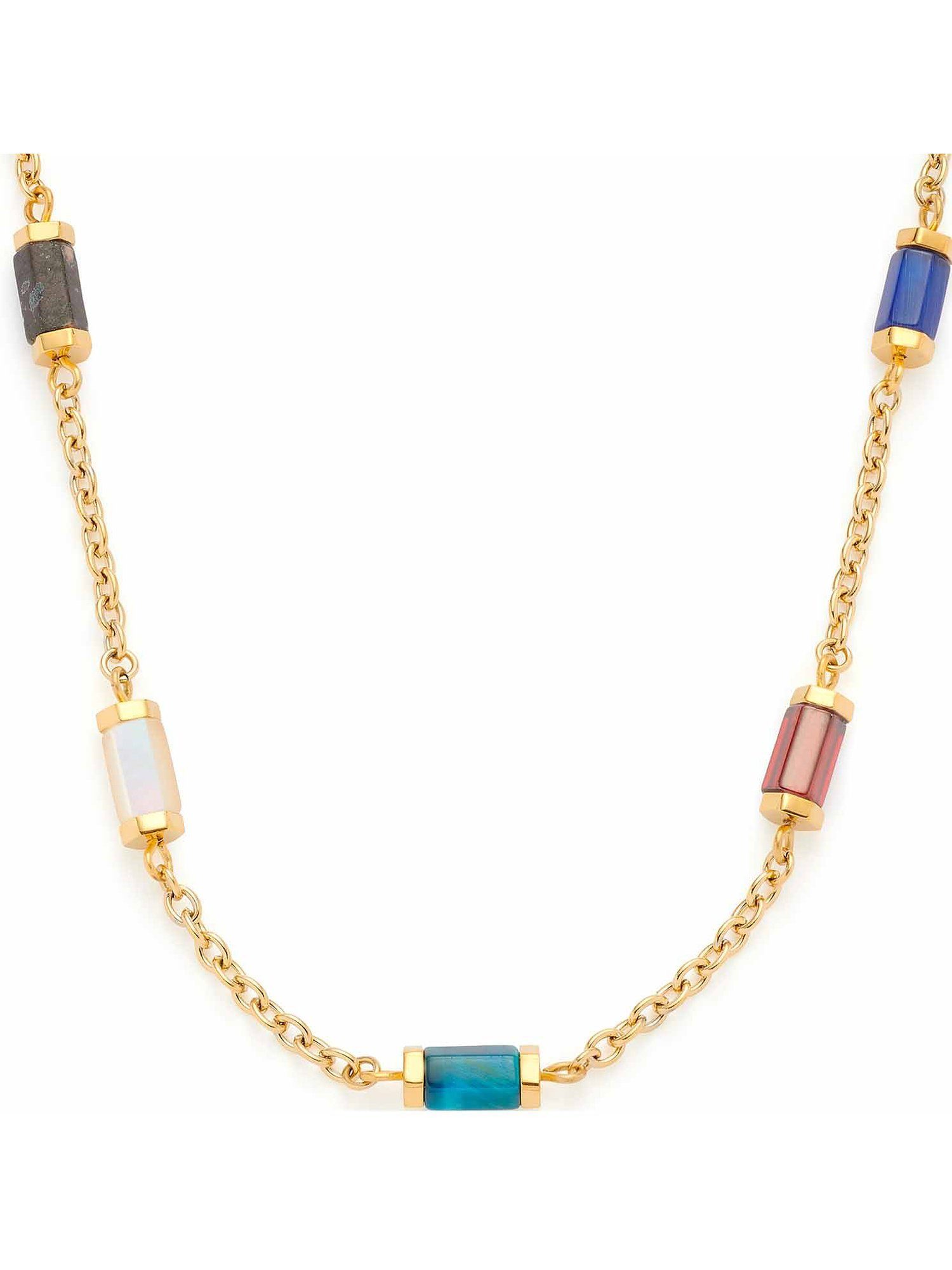 LEONARDO Edelstahlkette Leonardo Damen-Kette Edelstahl Jaspis günstig online kaufen