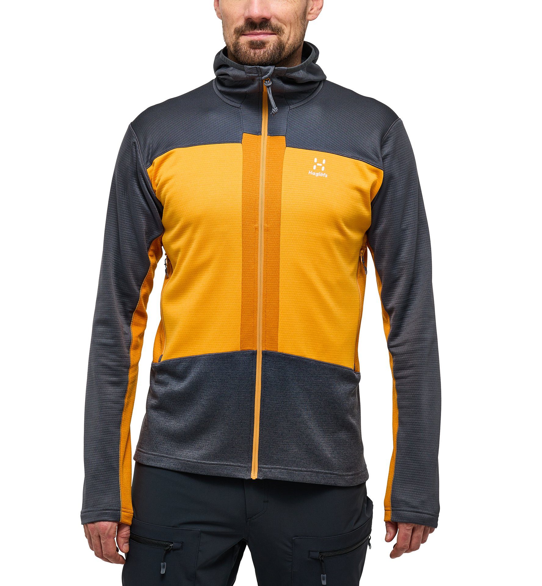 Haglöfs Kapuzenfleecejacke Haglöfs Fleecejacke Herren ROC Flash Mid Hood Men