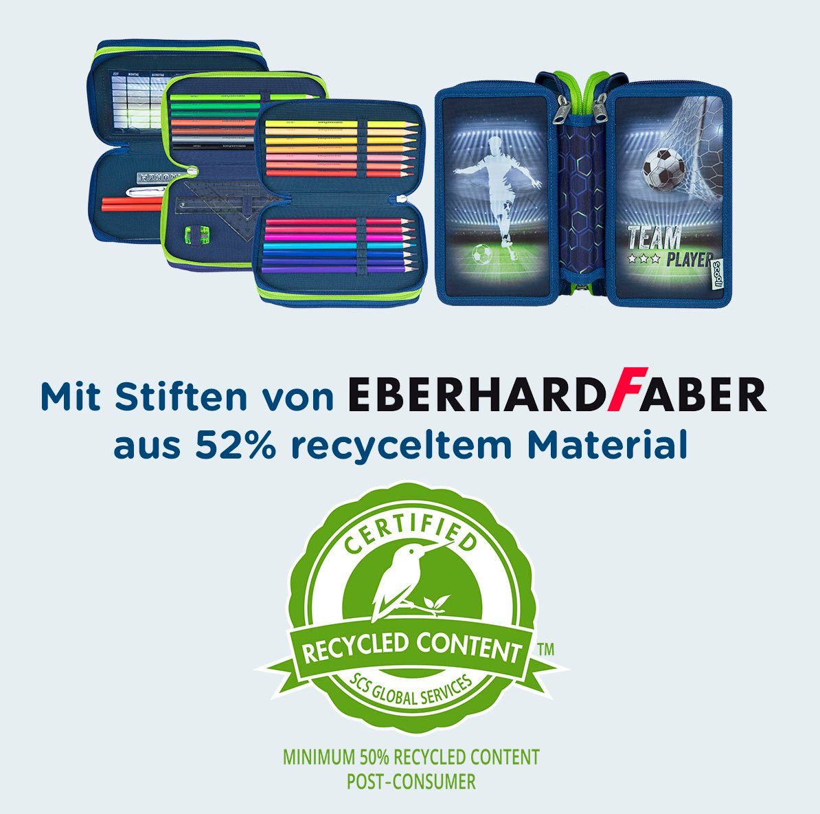 Scooli Federmäppchen Tripledecker, Team Player