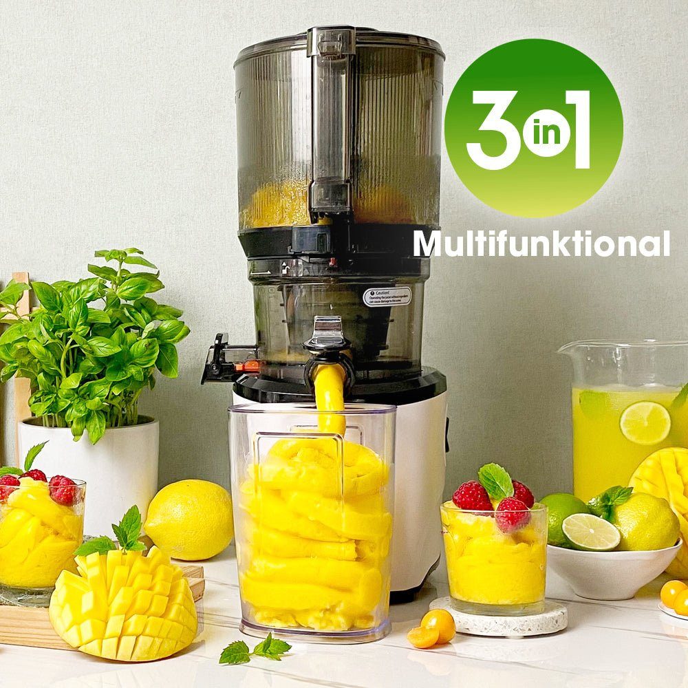 Kuvings Slow Juicer KUVINGS AUTO10S HANDS-FREE SLOW JUICER Premium (KHS-2591CE), 200 W, 3.000-ml-Hopper,Saft, Smoothies, Sorbet, Nussmilch (mit Filter-Set) – Bild 2 von 5