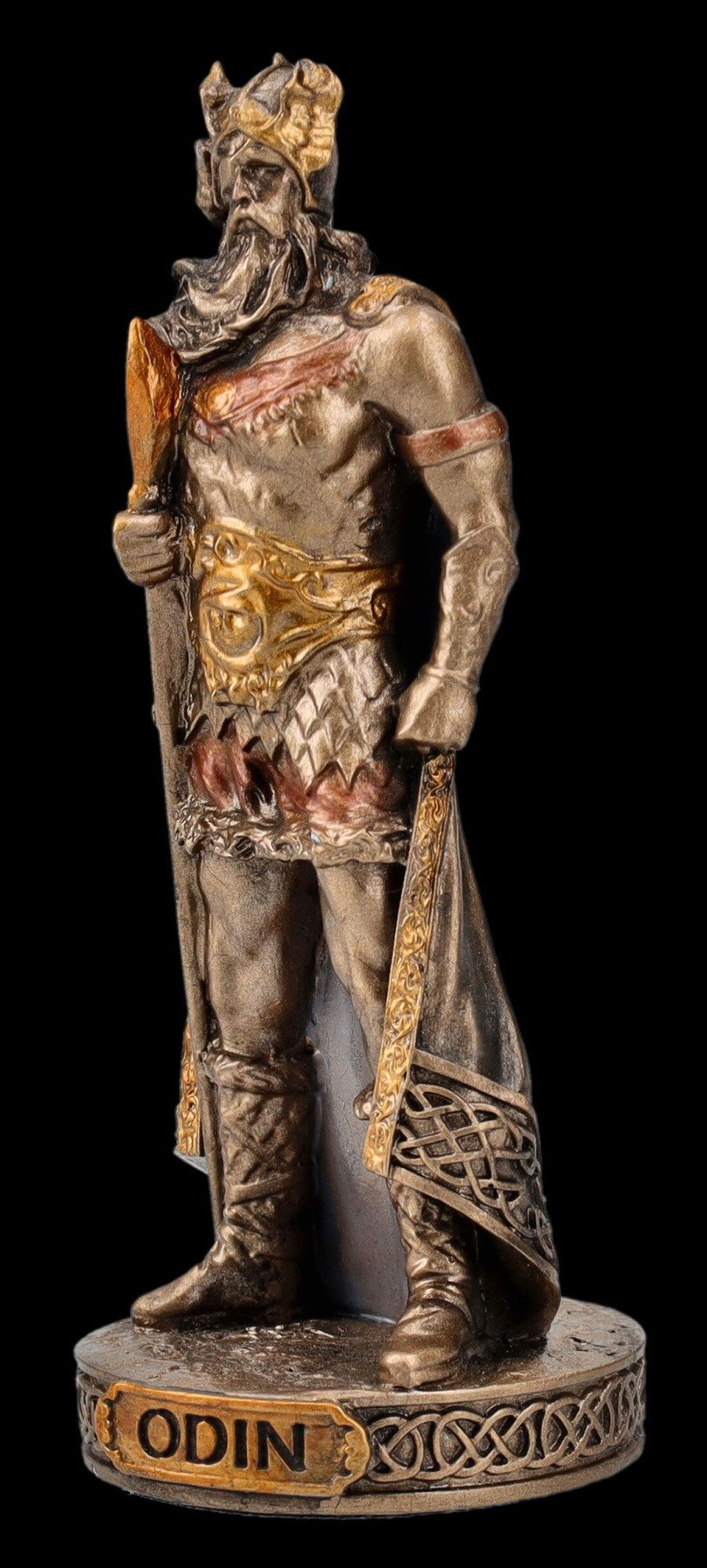 Figuren Shop GmbH Dekofigur Odin Figur – Nordische Gott Statue Veronese Sammlerfigur 8,5 cm Deko