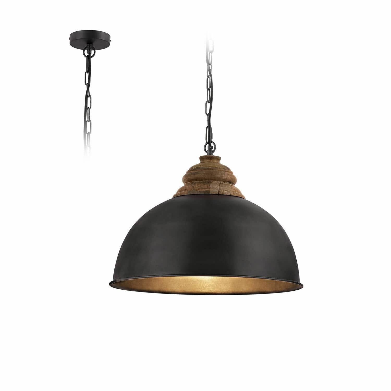 Mirabeau Hängeleuchten Hängelampe Zeraphina braun