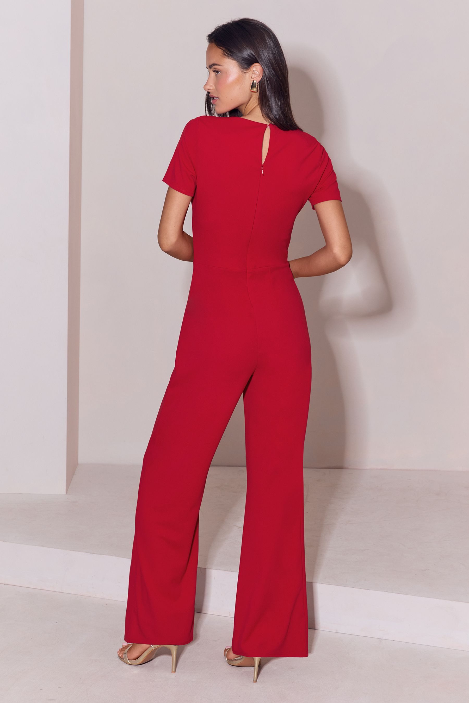 LIPSY Jumpsuit Lipsy Jumpsuit mit kurzen Ärmeln, Regular (1-tlg) – Bild 5 von 5